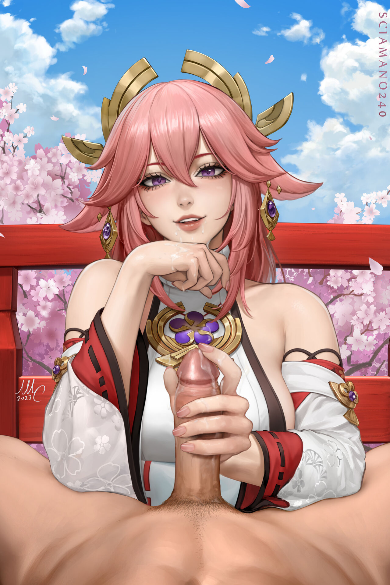 Sciamano240 Yae Miko HandSake (Genshin Impact)