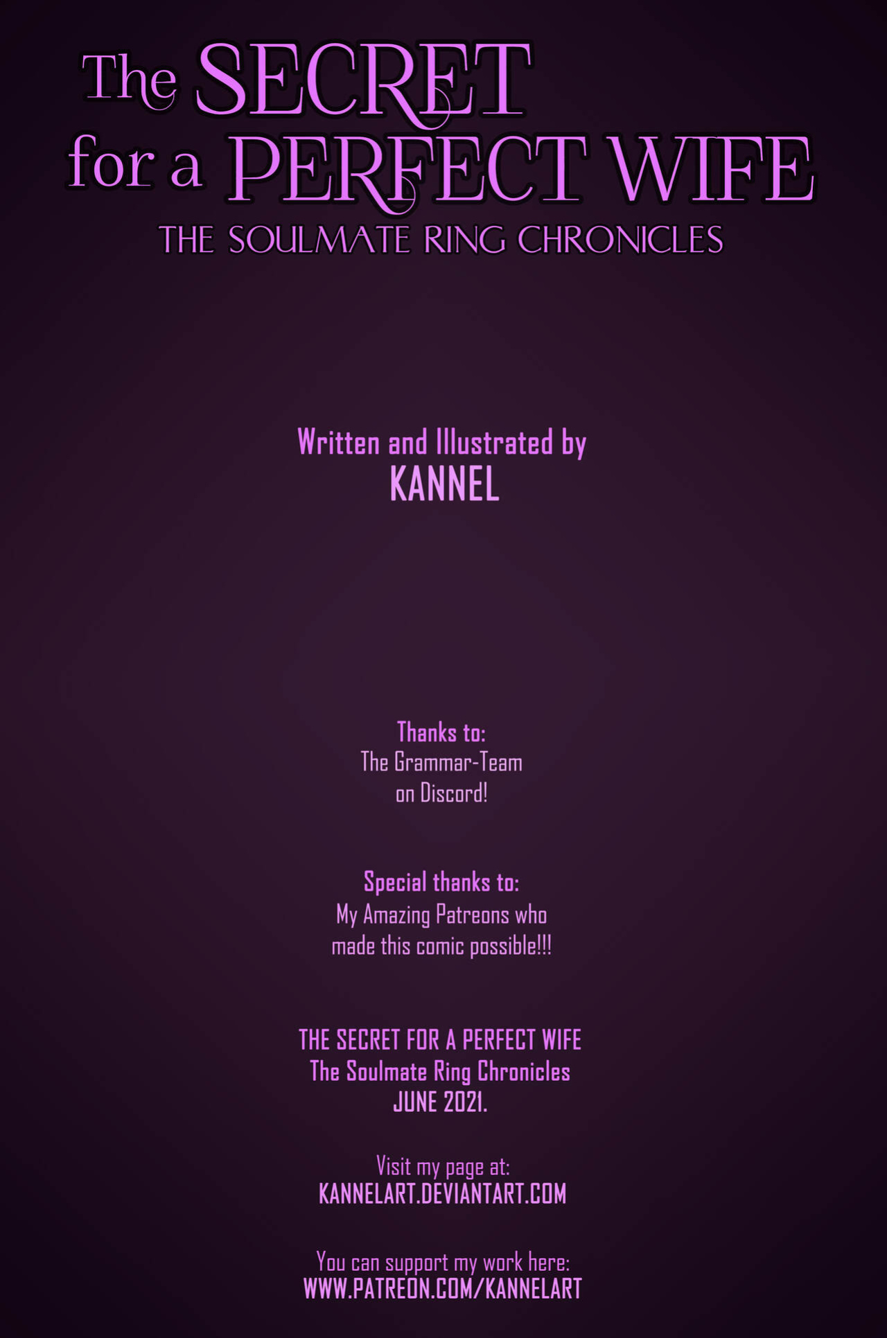[Kannel] The Soulmate Ring Chronicles: The Secret for a Perfect Wife