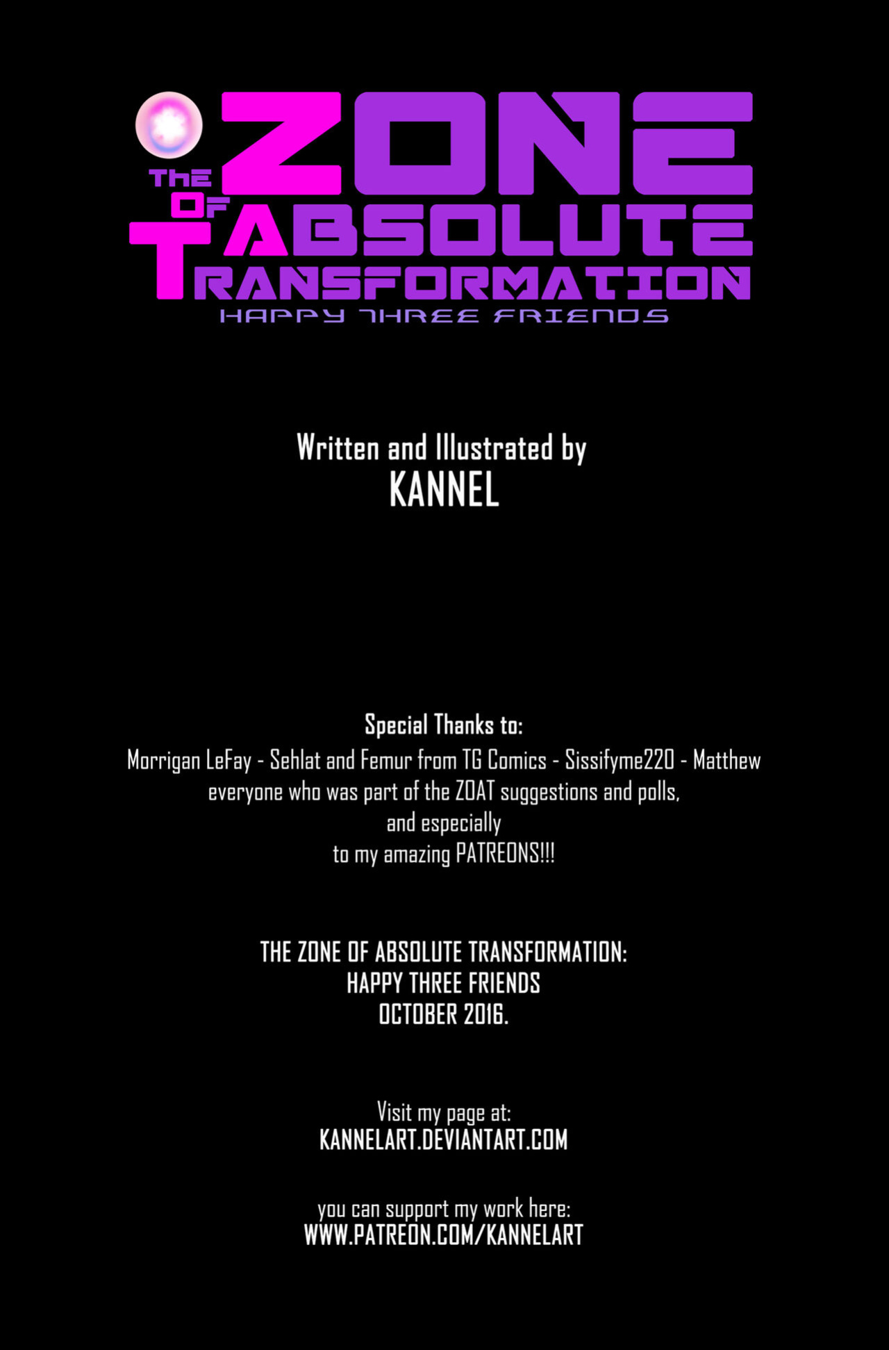 [Kannel] The Zone of Absolute Transformation: Happy Three Friends