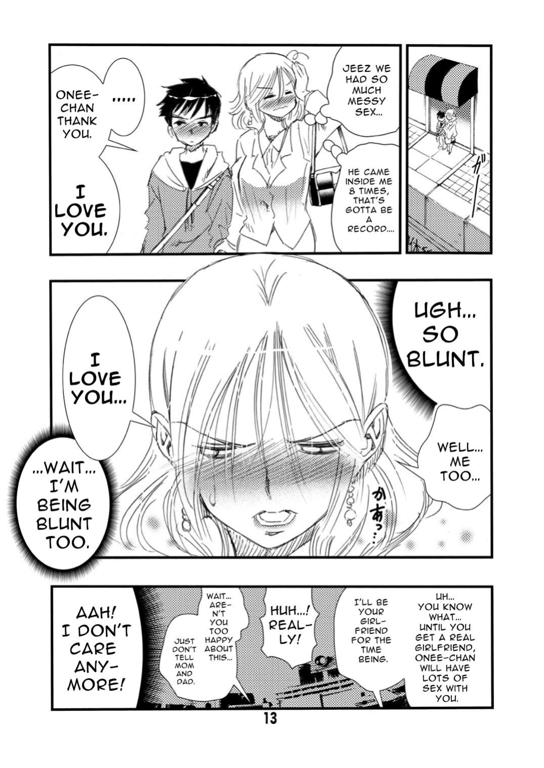 [Matsuyama Seiji] Joshikai de Yotte Otouto ni Mukae o Tanonda Asa... Nazeka LoveHo de Otouto to Ita Shita Ato de Bikkuri na Ukkari Onee-san... Ase [Red Eye] [DLSite] [Translators Unite]