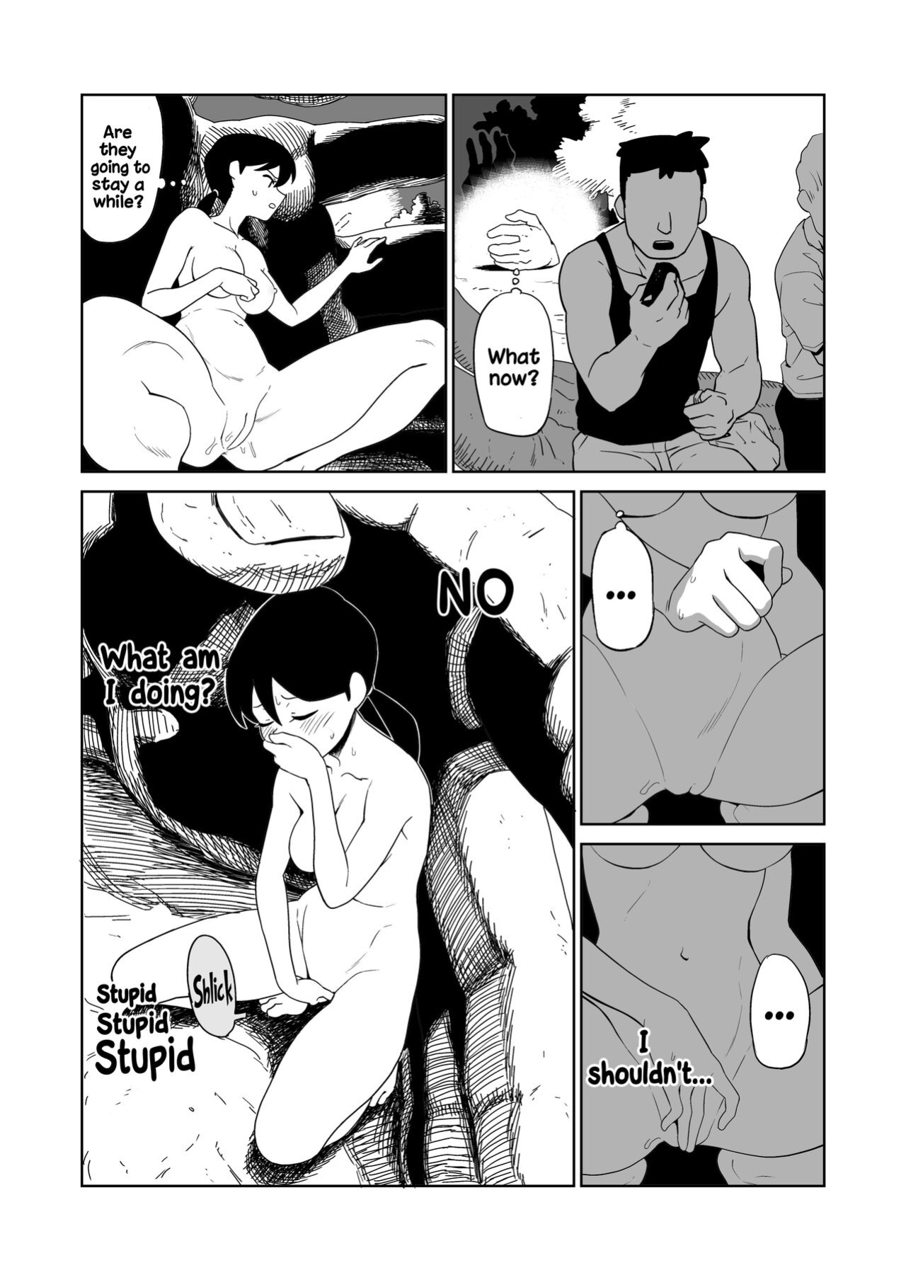 [Yamabatake (Yamabatake)] Yoru, Kouen, Roshutsu Jii. | Night, Park, Public Masturbation [Hikari no Kaze]