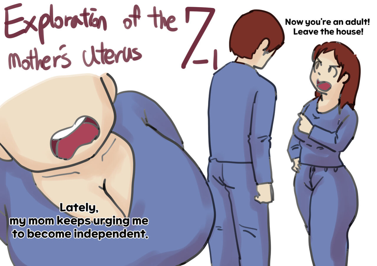 Exploration of the mother's uterus (1-7){by inside}