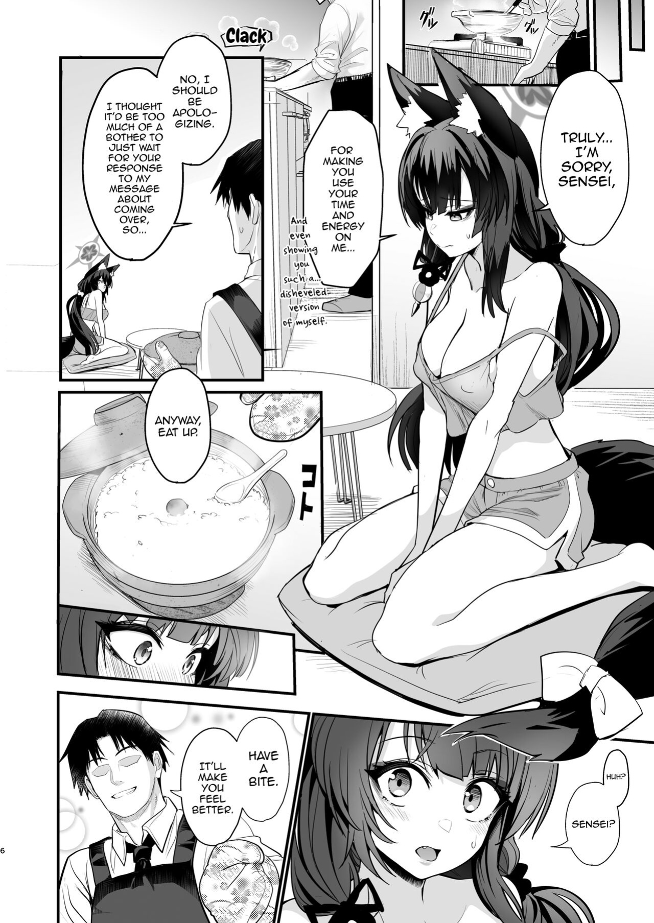 [Yamitsuki Honpo (Wise Speak)] Wakamo-san, sore Kaze desu. | Wakamo-san, That's a Cold. (Blue Archive)