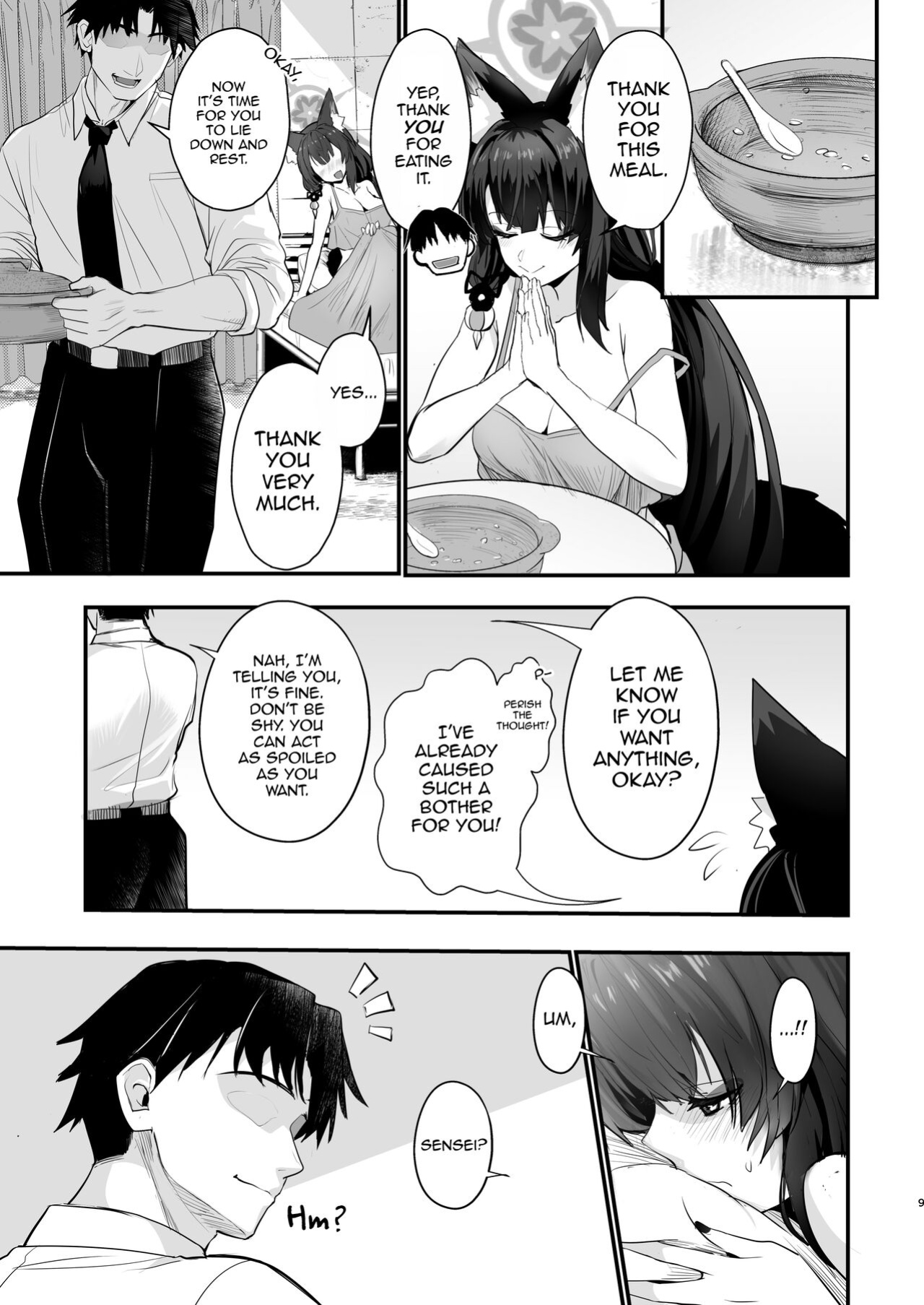 [Yamitsuki Honpo (Wise Speak)] Wakamo-san, sore Kaze desu. | Wakamo-san, That's a Cold. (Blue Archive)