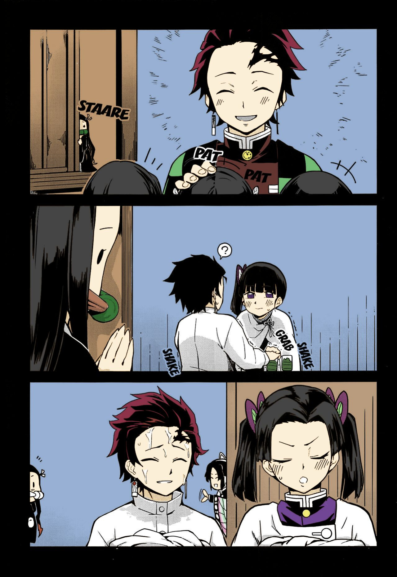 (C97) [San Se Fang (NekoWeapons)] Oniimo no Nin | Demon Sister's Pregnancy (Kimetsu no Yaiba) [Colorized]