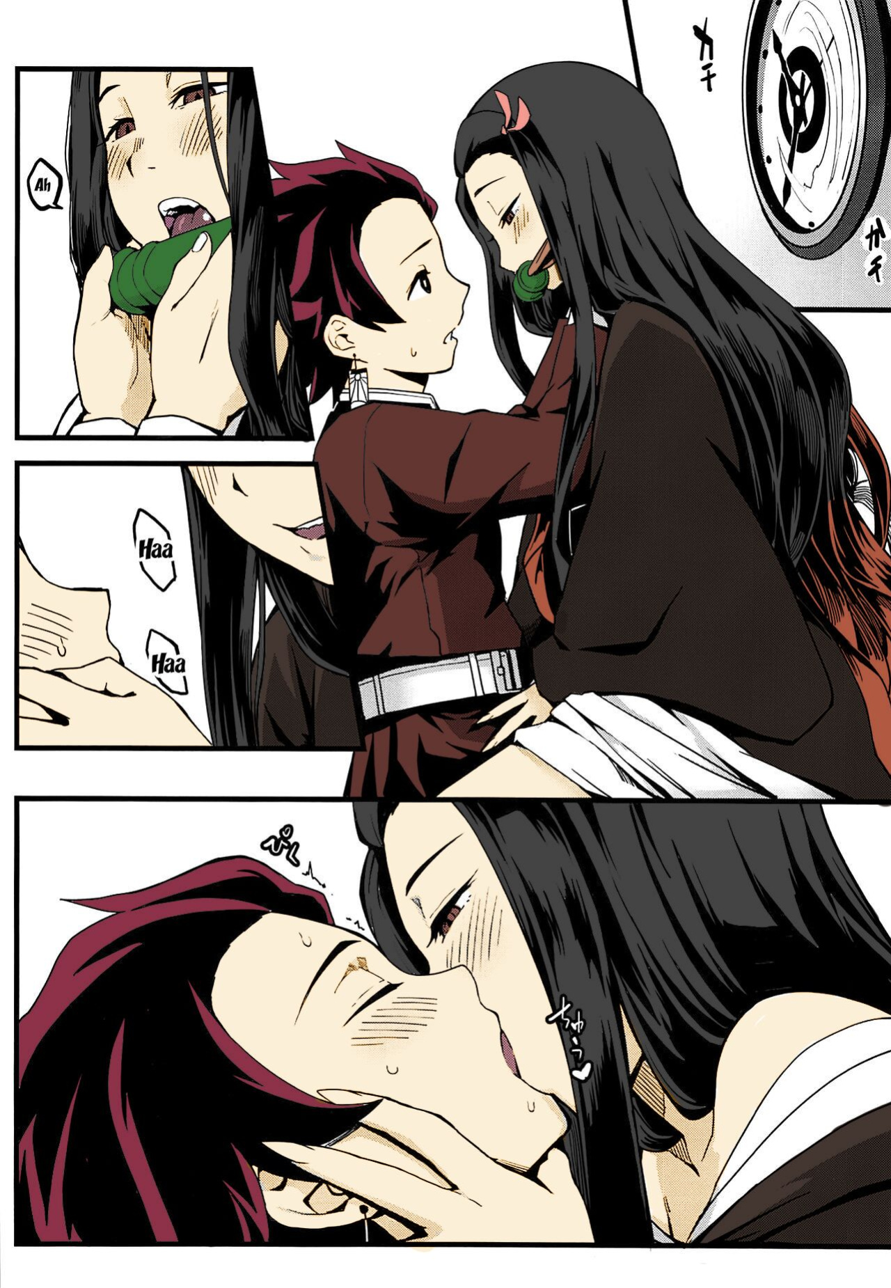 (C97) [San Se Fang (NekoWeapons)] Oniimo no Nin | Demon Sister's Pregnancy (Kimetsu no Yaiba) [Colorized]
