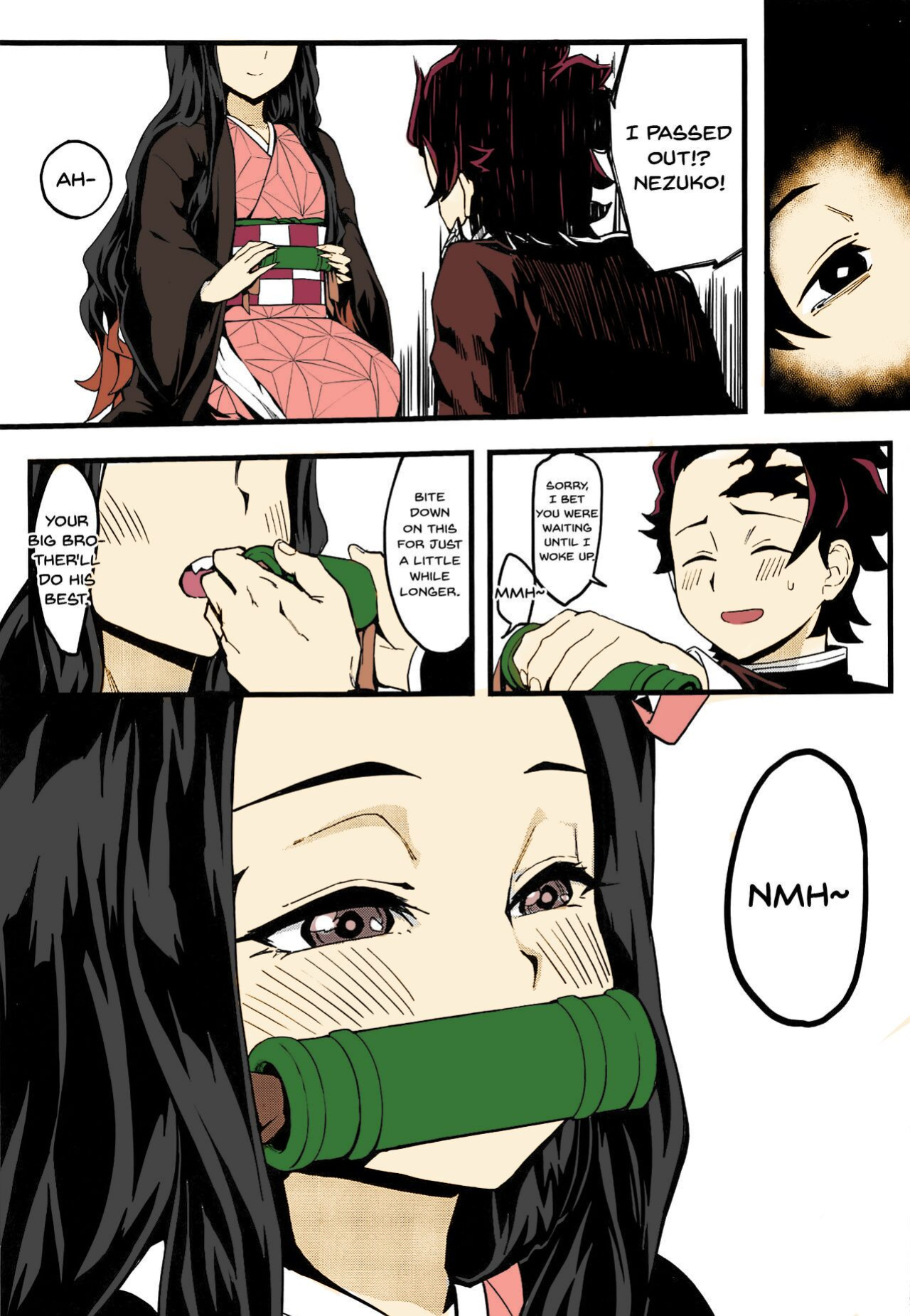 (C97) [San Se Fang (NekoWeapons)] Oniimo no Nin | Demon Sister's Pregnancy (Kimetsu no Yaiba) [Colorized]