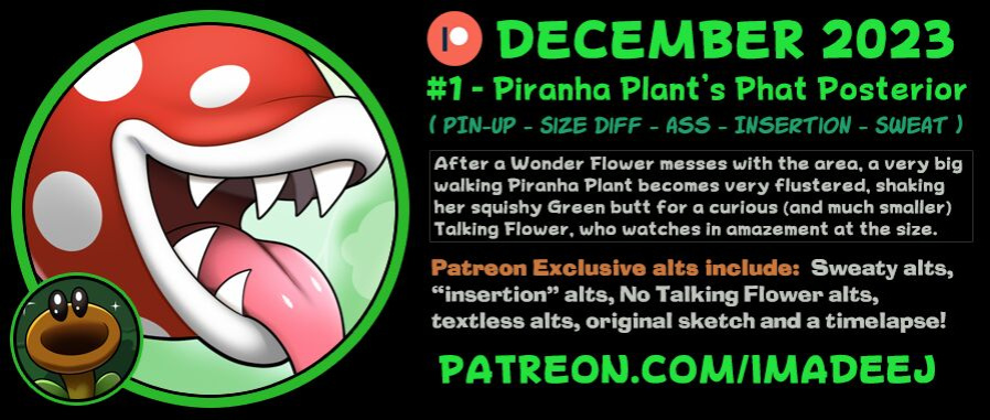 [ImaDeeJ] Piranha Plant's Phat Posterior (Super Mario)