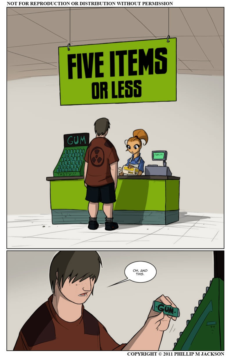 [Jolly Jack] Five Items or Less