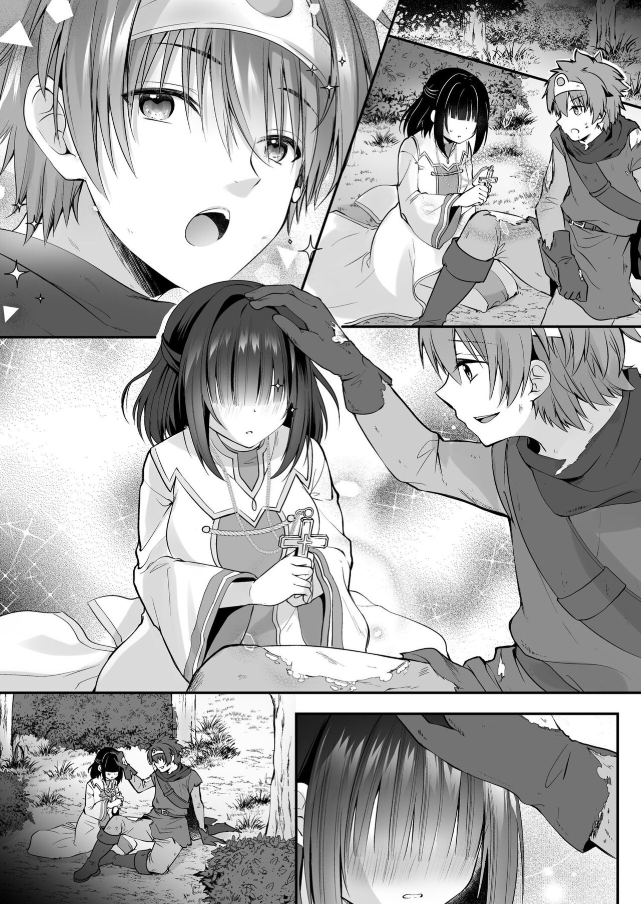[Seika Kairaku Shoten (Eltoria, Rurimaru)] Yami Ochi Sister no Marunomi Kairaku Osen ~NTR Shi ni kuru Yatsu Zenin Marunomi Sureba Watashi no Kachida yo ne~ | Vore Pleasure Contamination of a Darkly Corrupted Cleric