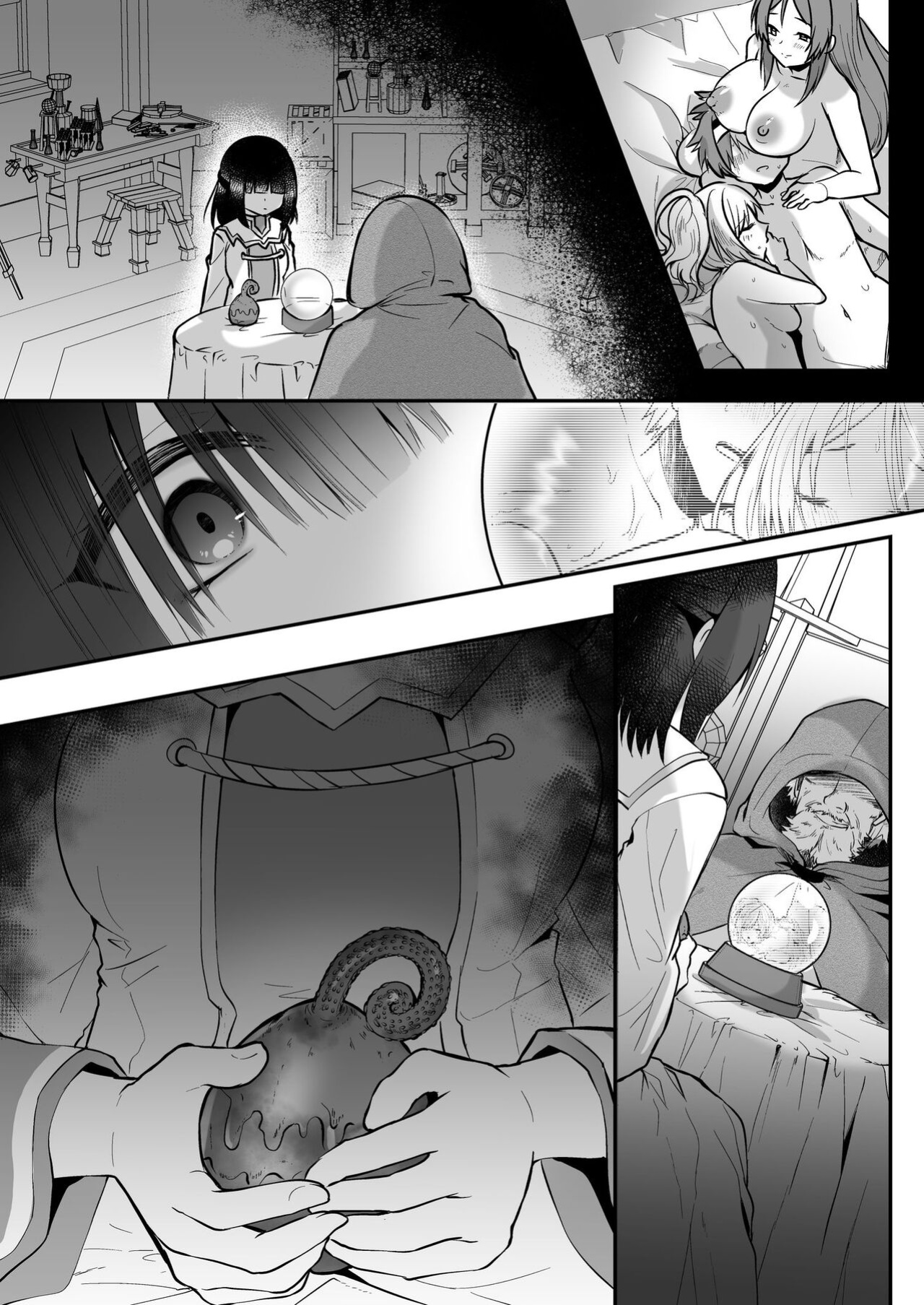 [Seika Kairaku Shoten (Eltoria, Rurimaru)] Yami Ochi Sister no Marunomi Kairaku Osen ~NTR Shi ni kuru Yatsu Zenin Marunomi Sureba Watashi no Kachida yo ne~ | Vore Pleasure Contamination of a Darkly Corrupted Cleric