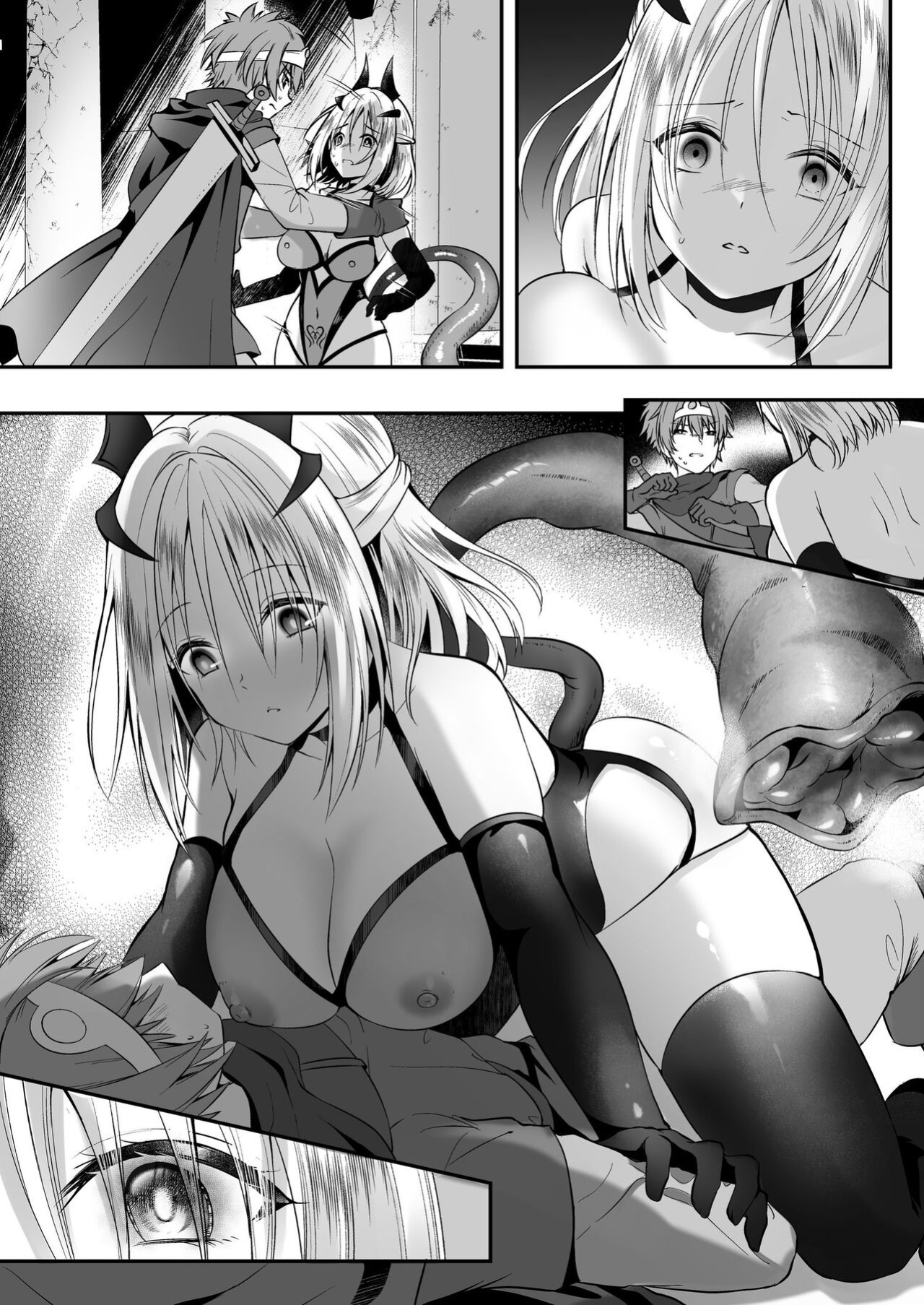 [Seika Kairaku Shoten (Eltoria, Rurimaru)] Yami Ochi Sister no Marunomi Kairaku Osen ~NTR Shi ni kuru Yatsu Zenin Marunomi Sureba Watashi no Kachida yo ne~ | Vore Pleasure Contamination of a Darkly Corrupted Cleric