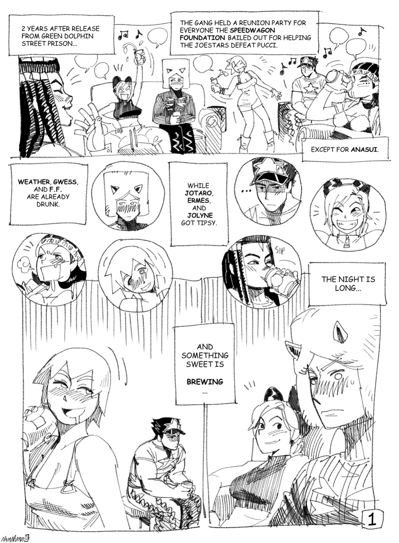 [StagBeetle] Reunion Party (Stone Ocean AU)