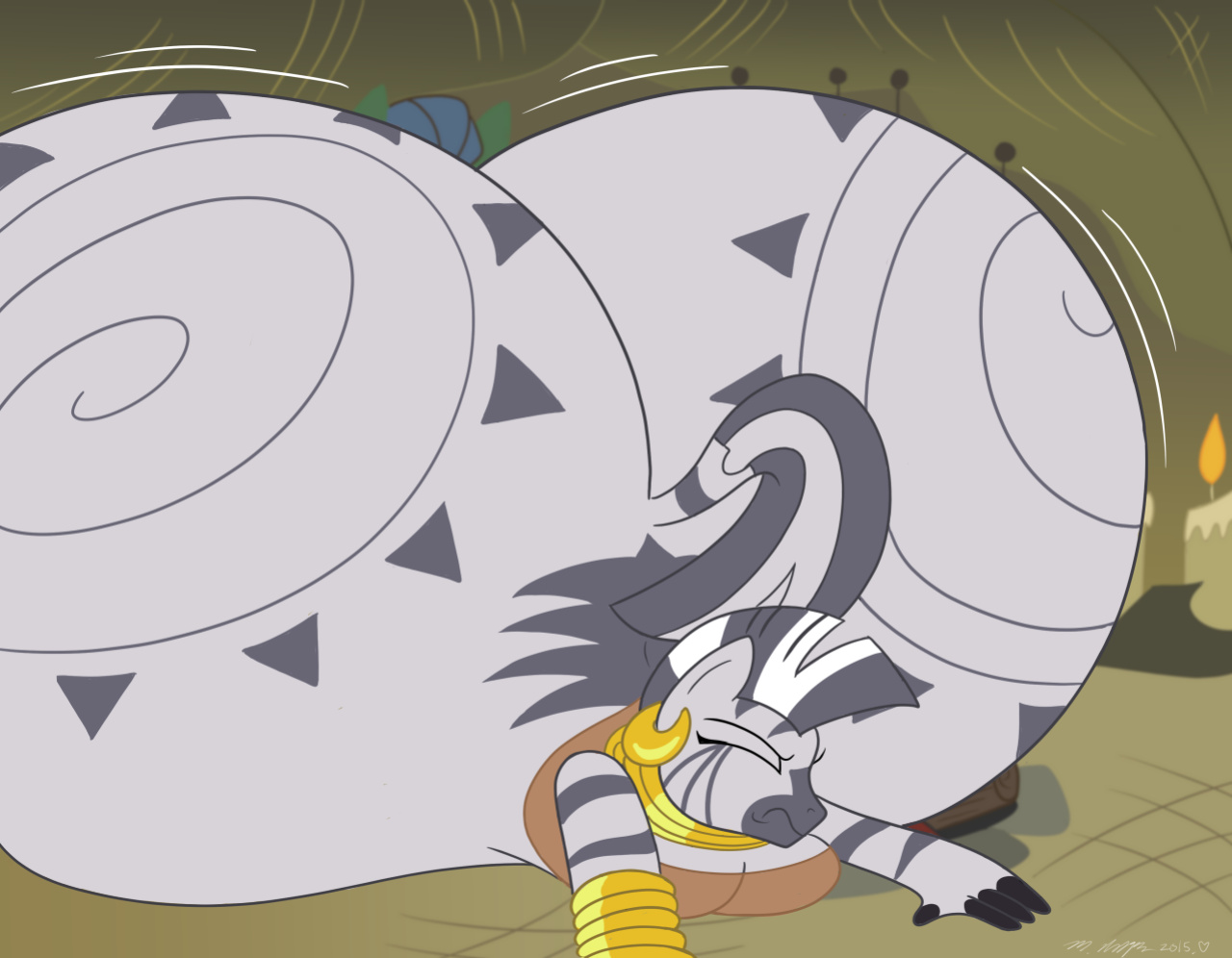 [Necrofeline] Zecora Big Booty Growth Comic (Completed)