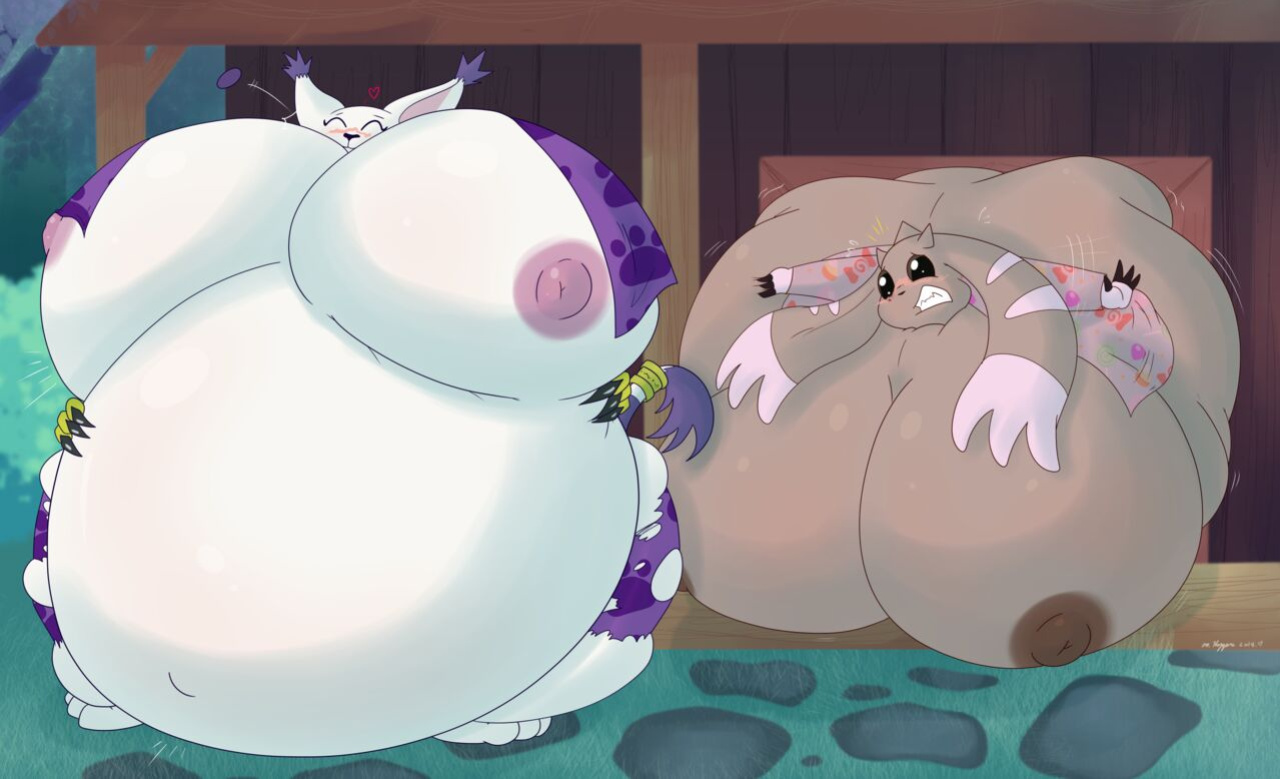 [NecroFeline] Digimon - Bandwidth Soda Sleepover + Extra Weightgain Comics (Completed)