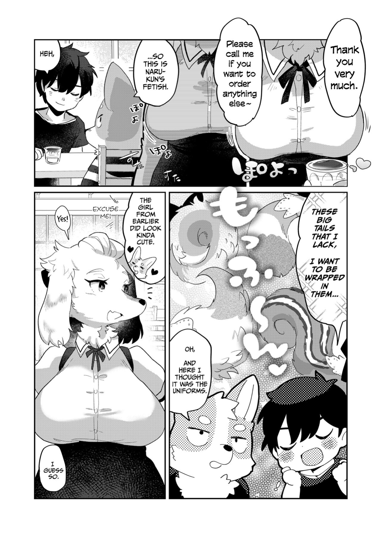 (Kemoket 12) [moffle (mabo)] Kimi no Shippo wo Mofuritai! | I Want to Pet Your Tail Too! [Haj3]
