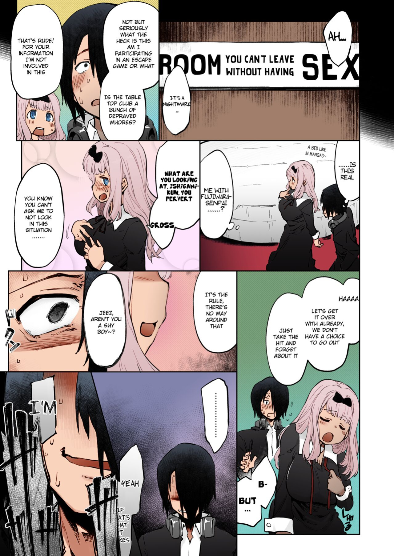 [Sago-Jou (Seura Isago)] Ishigami Yuu wa Iyasaretai (Kaguya-sama wa Kokurasetai) [Colorized]