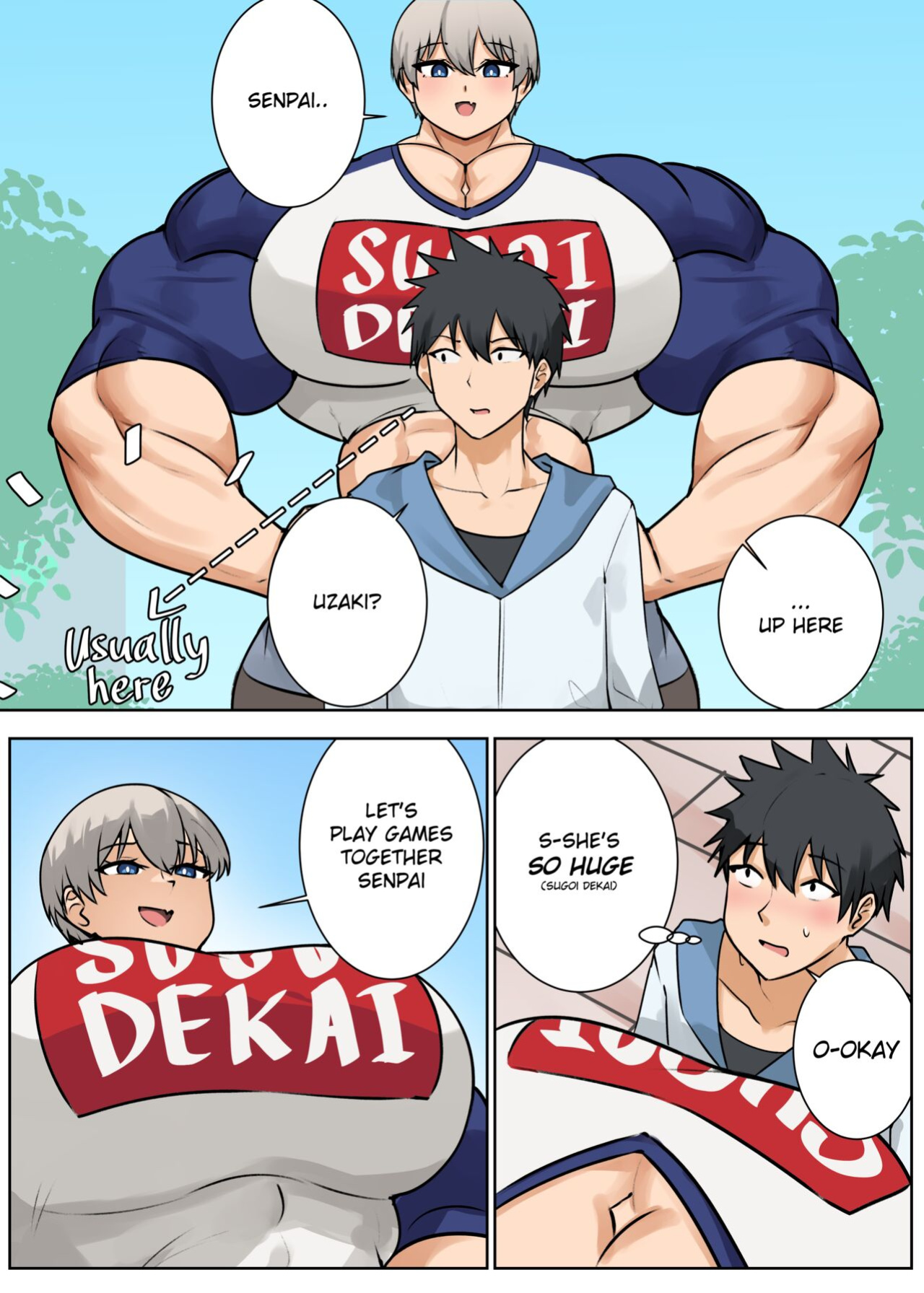 [Musctonk] Hana Uzaki Comic