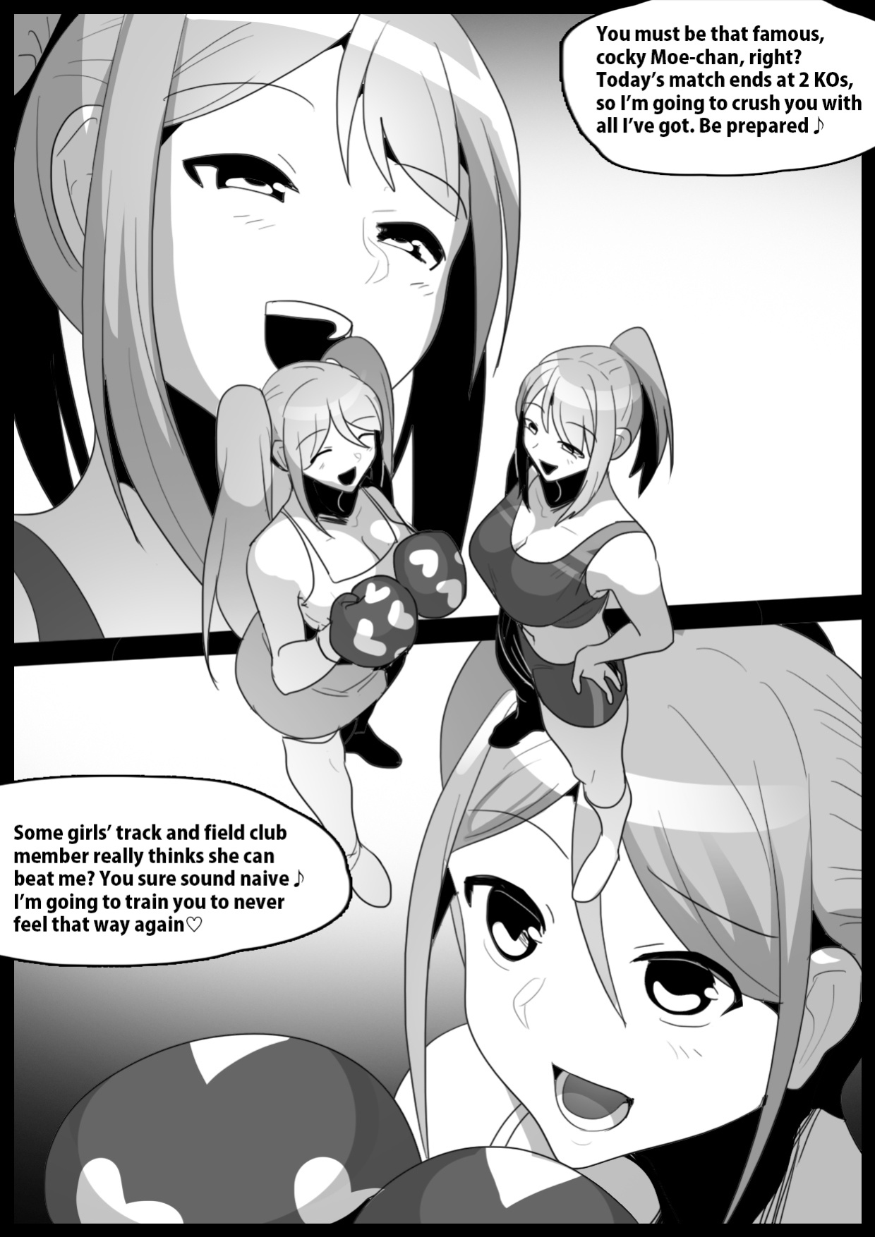 [The Nation of Head Scissors, Toppogi] Girls Beat! Plus Moe vs Rie