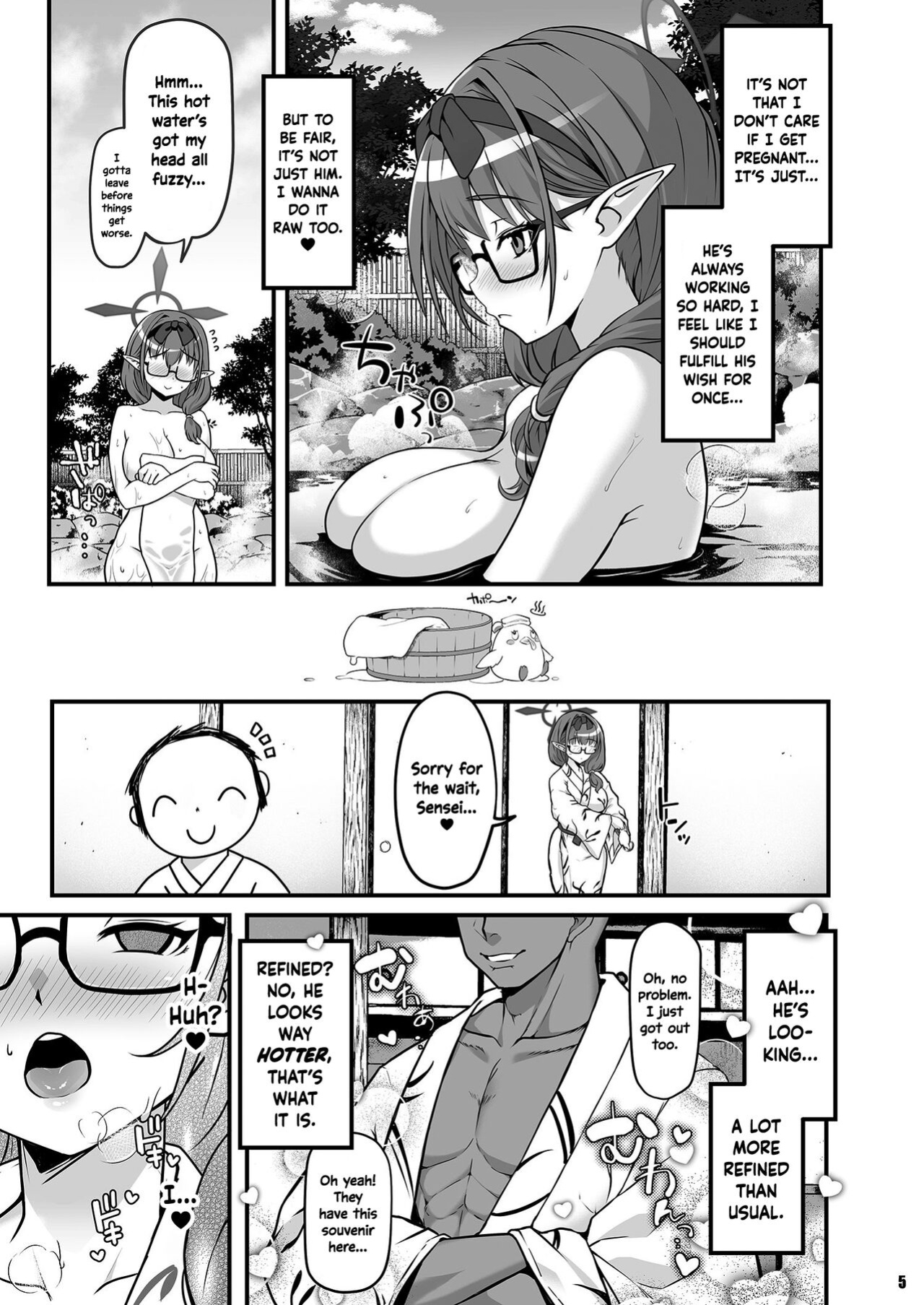 [Kasou Genjitsu (Hasekura Noise)] Nakadashi Kozukuri Onsen Ryokou Hinomiya Chinatsu | Baby Making with Hinomiya Chinatsu at the Hot Spring (Blue Archive) [Shiromaru]