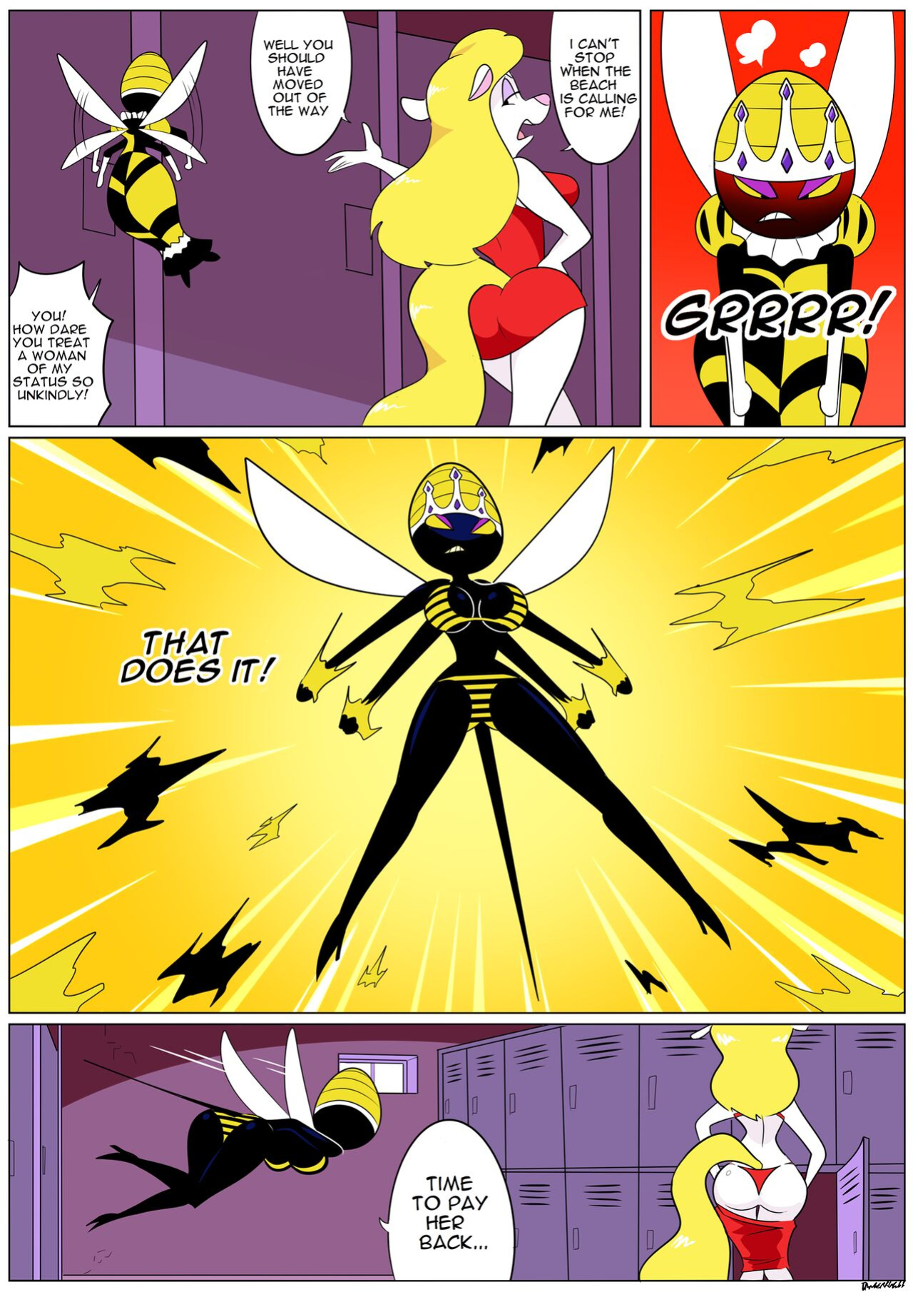 [Dangerking11] Queen Bea's Beach Fight