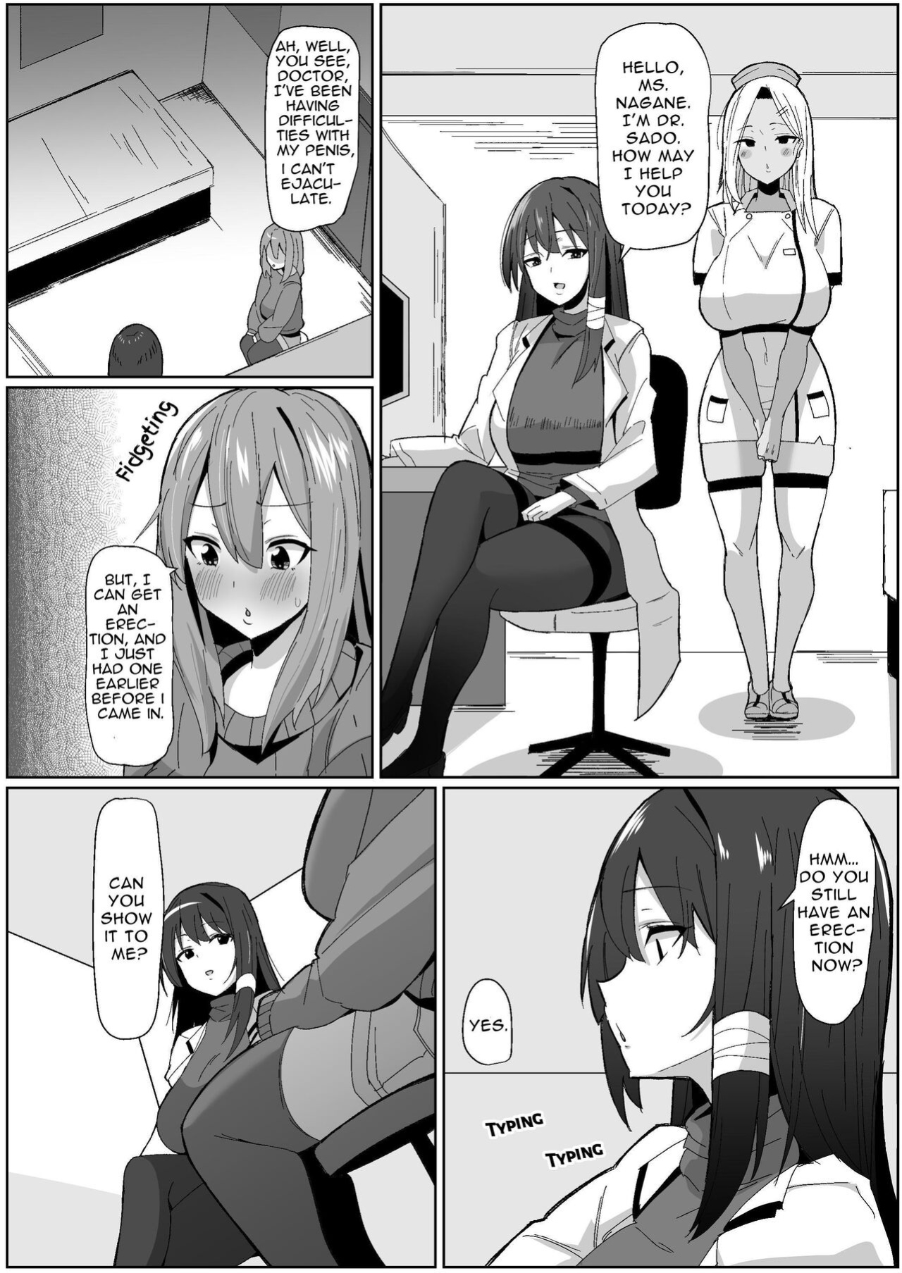 [Kosuko Teikoku (sella)] Moshimo Futanari wa Bokki Shitara Shasei suru no ga Atarimae no Sekai dattara ~Clinic Hen~ | What if a futanari getting a boner meant they had to blow their load? ~Clinic~ [RWfuta]