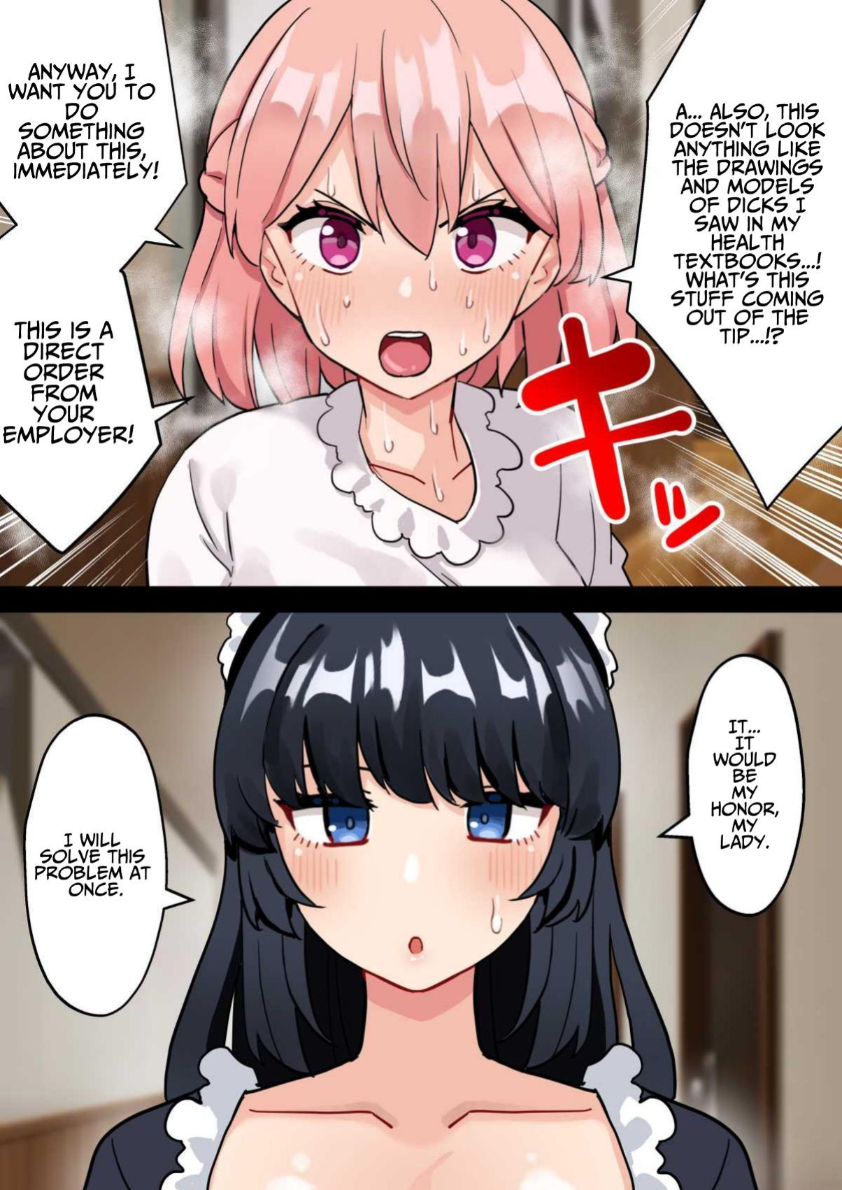 [Hota Home (Hotaru)] 24-Jikan Oho-goe Doubutsu Koubi no Yakata ~Futanari Ojou-sama ga Bakunyuu Maid ni Chinpo Kanri Sareru Hanashi~ | The House of 24 Hour Moaning Inducing Animalistic Mating [T's Translations]