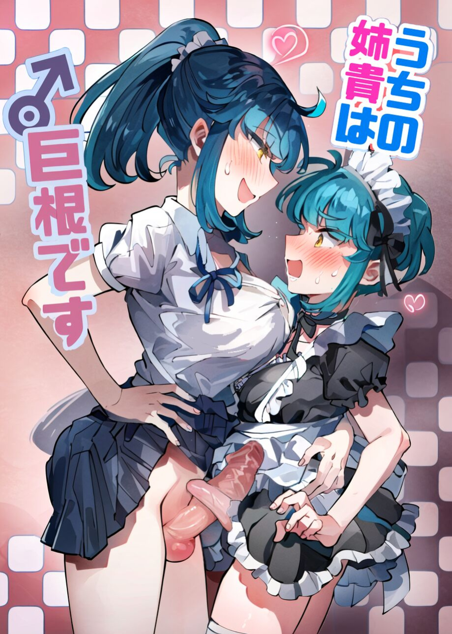 [blue lung] Uchi no Aneki wa Kyokon desu | My Well-Hung Older Sister [AI-Coloring]