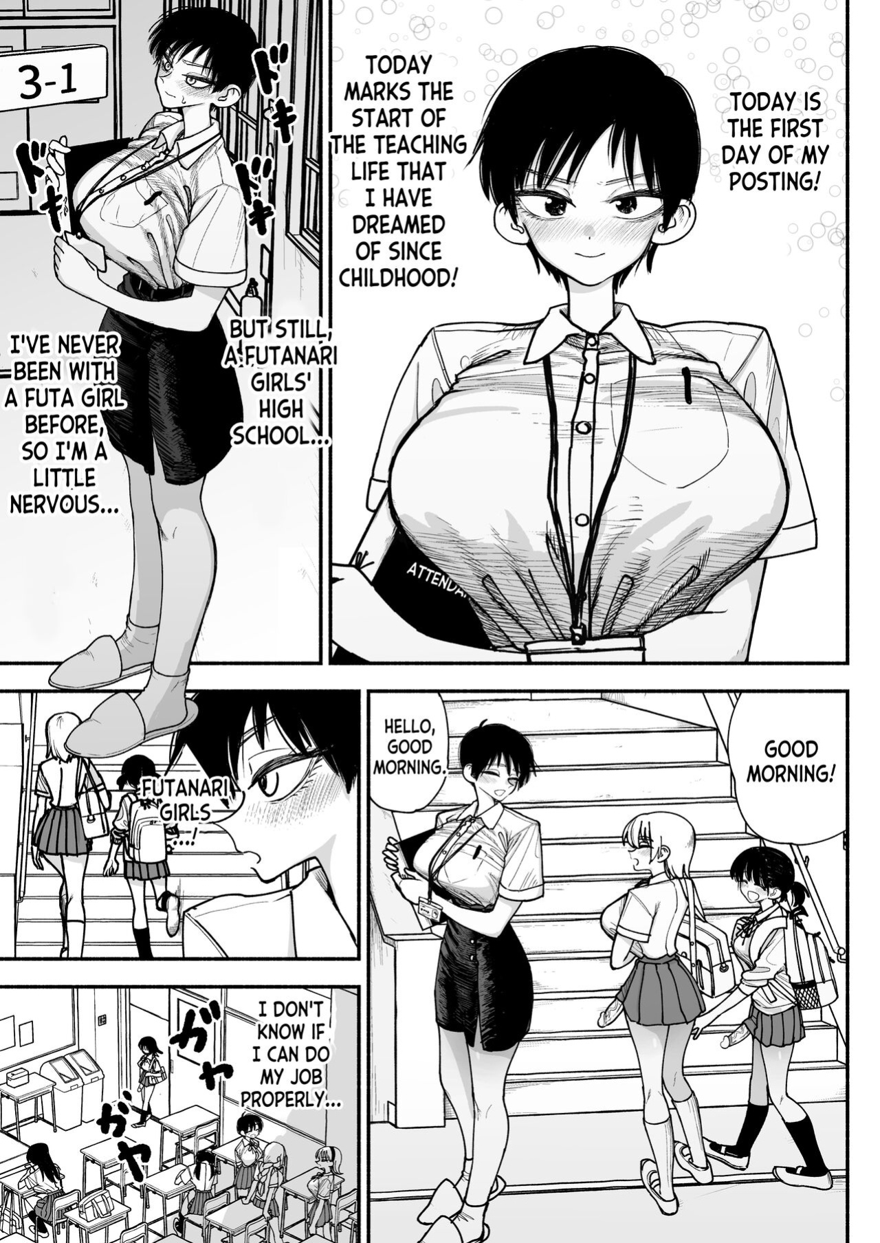 [Nagayama (Agagaga)] Futanari Joshikou no Onaho ~Itsudemo Sex Sasete Kureru Kiyowa de Yasashii Koushinchou Kyonyuu Sensei~ [desudesu]