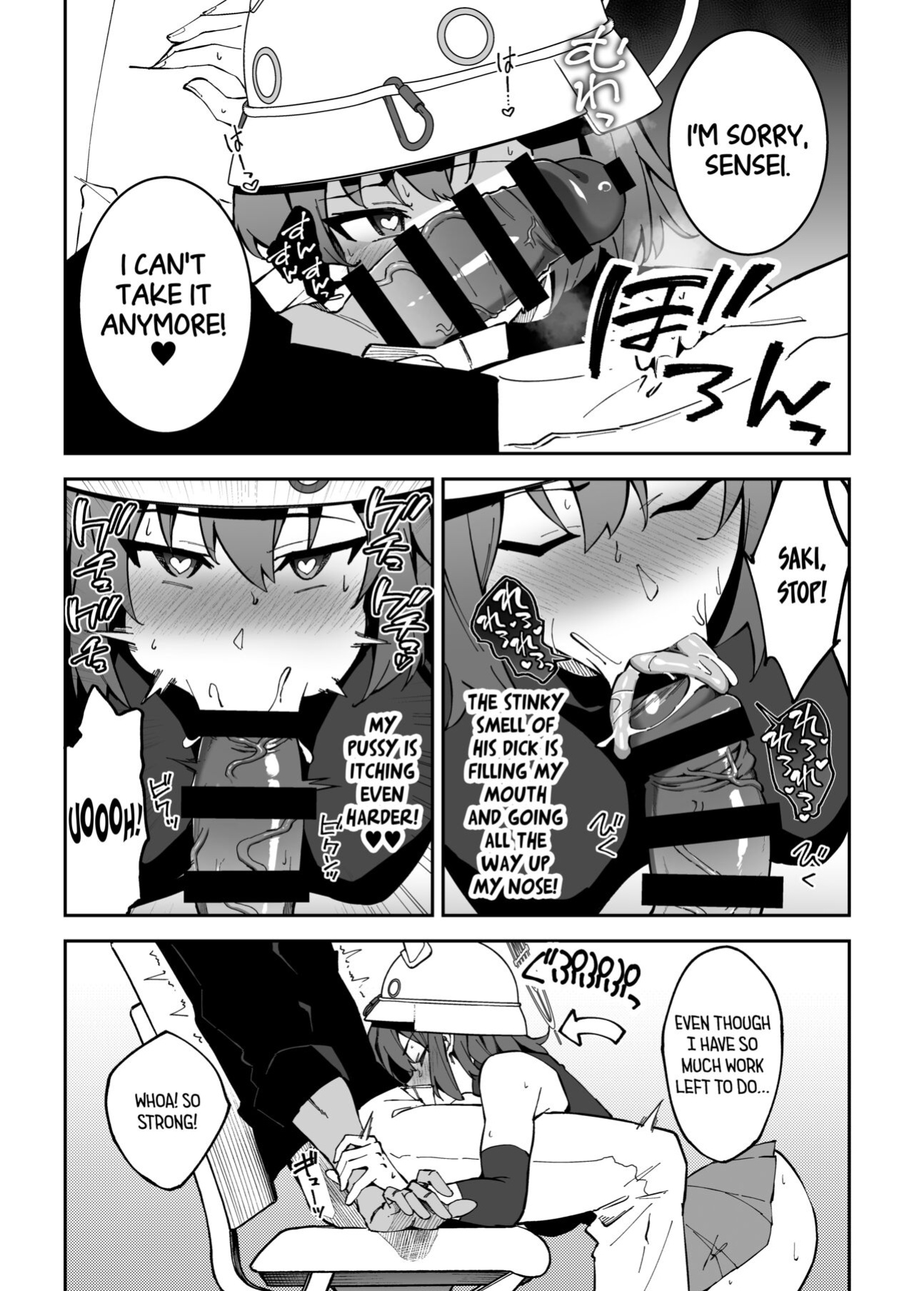 [Syunichi Kansuu (Syunichi)] Yokujou Usagi no Shokushou Choutatsu Sakusen | Lusty rabbit's mission to secure food supply (Blue Archive) [Tea Party Scans]