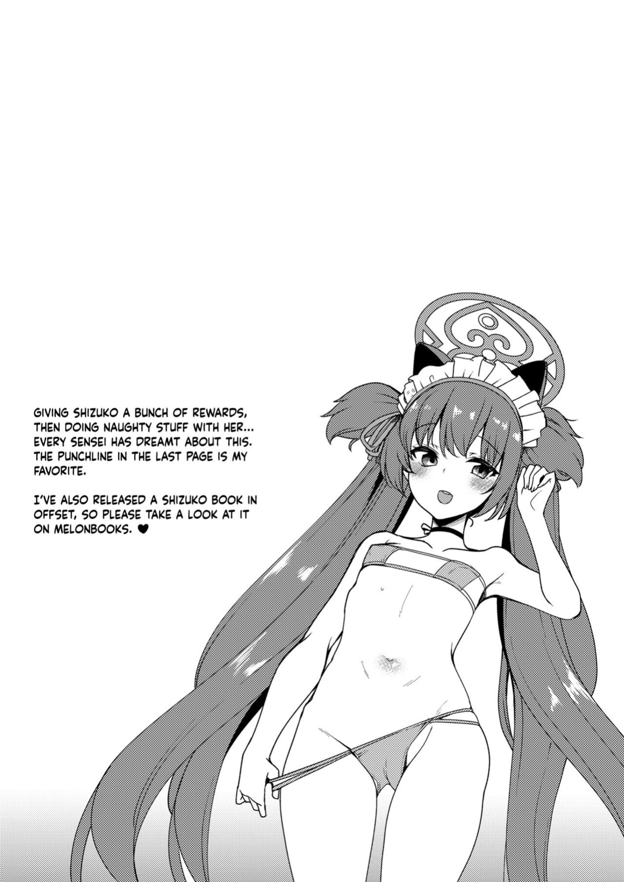 [Ryuukakusan Nodoame (Gokubuto Mayuge)] A Book in Which I Throw a Ton of Money at Shizuko so I can Have My Way With Her For One Night (Blue Archive) [Douzo Lad Translations]