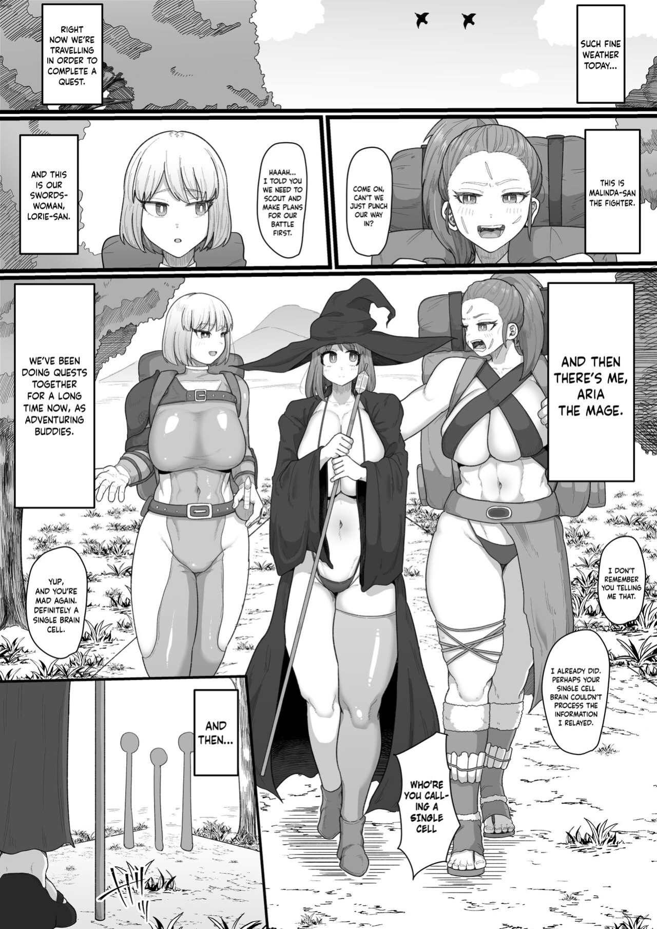 [Ebi no Implant (Shrimp Cake)] Onna Boukensha × Futanari, Nani mo Okoranai Hazu ga Naku… [Keeez Translations]