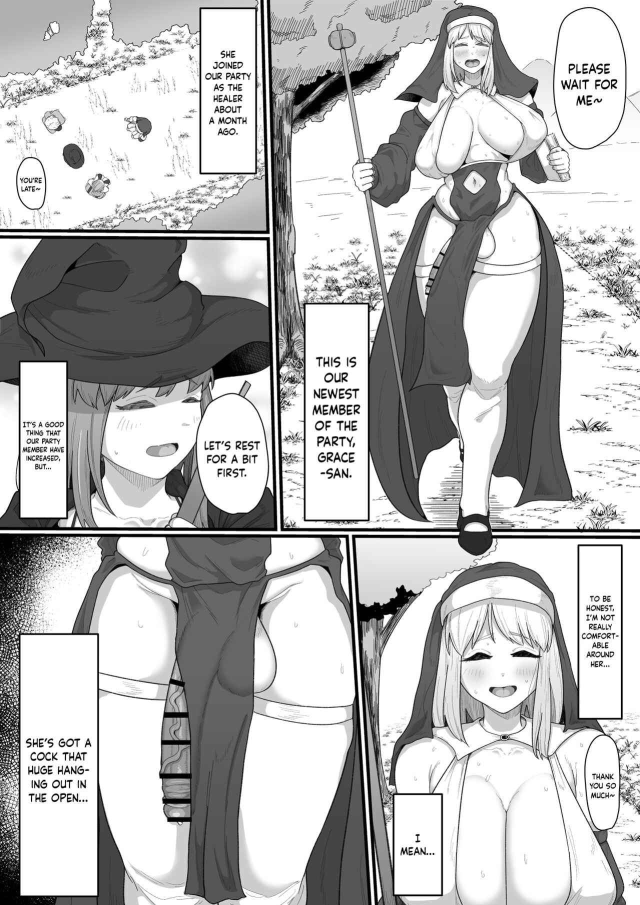 [Ebi no Implant (Shrimp Cake)] Onna Boukensha × Futanari, Nani mo Okoranai Hazu ga Naku… [Keeez Translations]