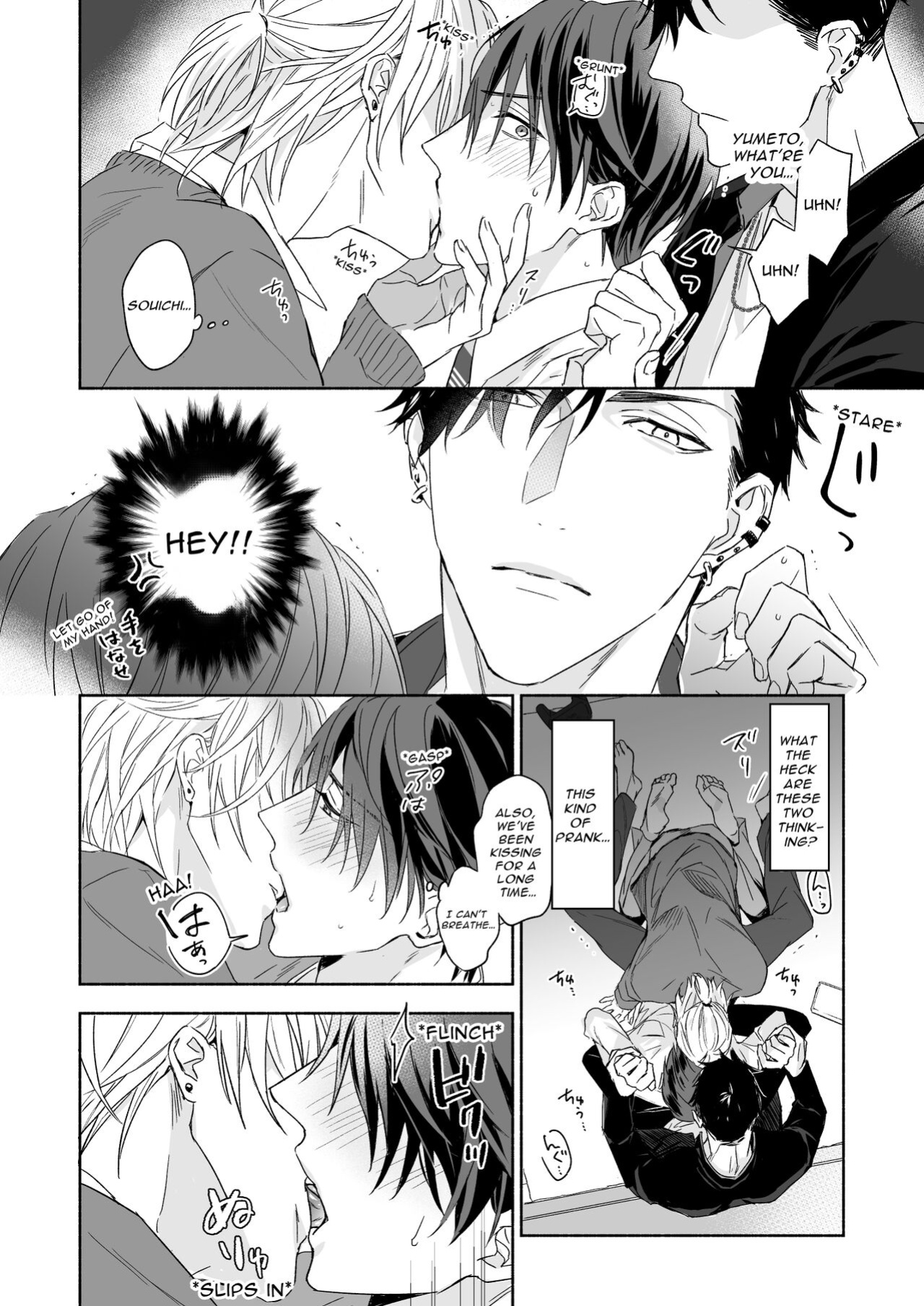 [NS (Nabara Shouko)] Tachi to Neko Docchi ga Ii no? | Top or Bottom? ~Sweaty 3-Way Sex~