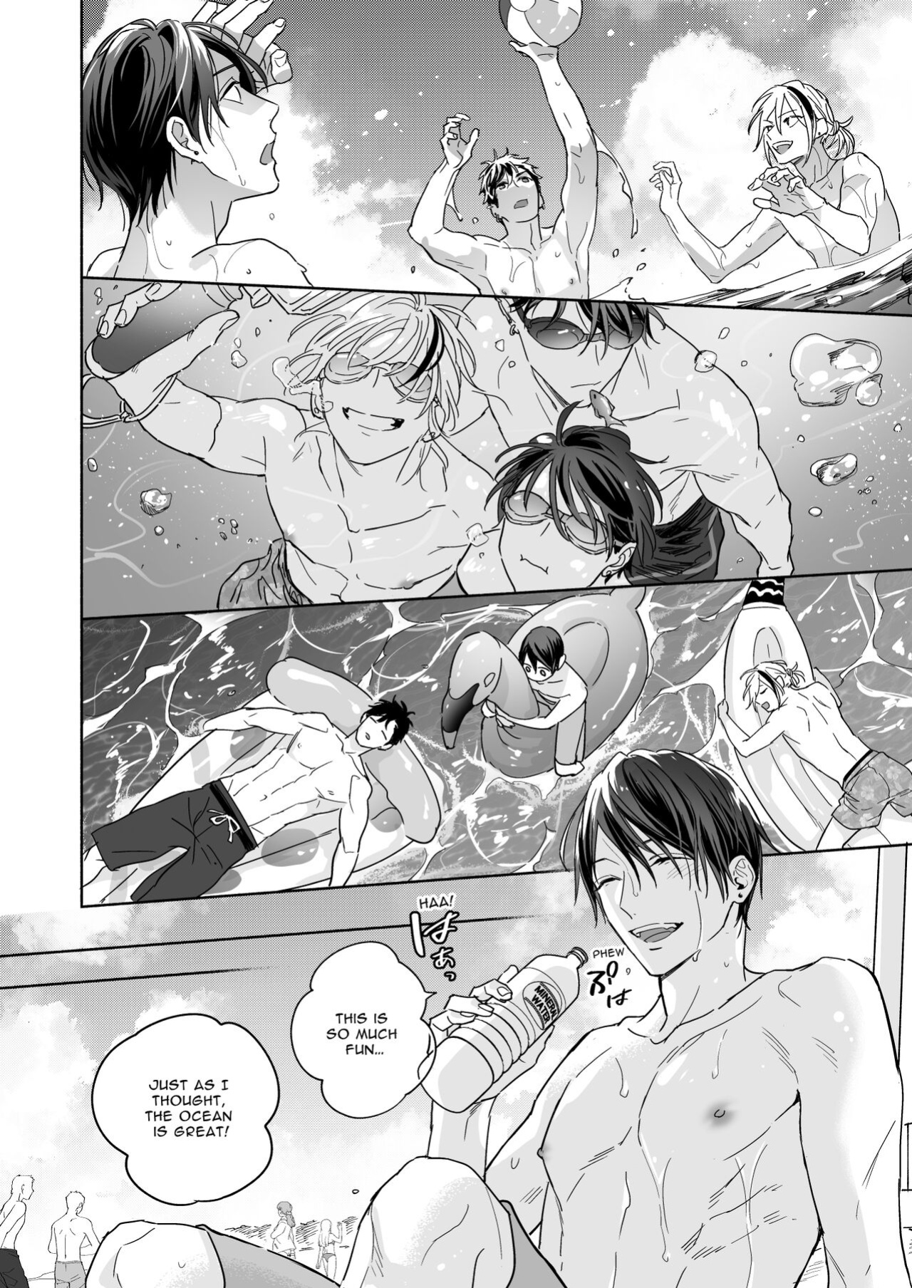 [NS (Nabara Shouko)] Tachi to Neko Docchi ga Ii no? | Top or Bottom? 3 ~Vacation 3-way Sex~