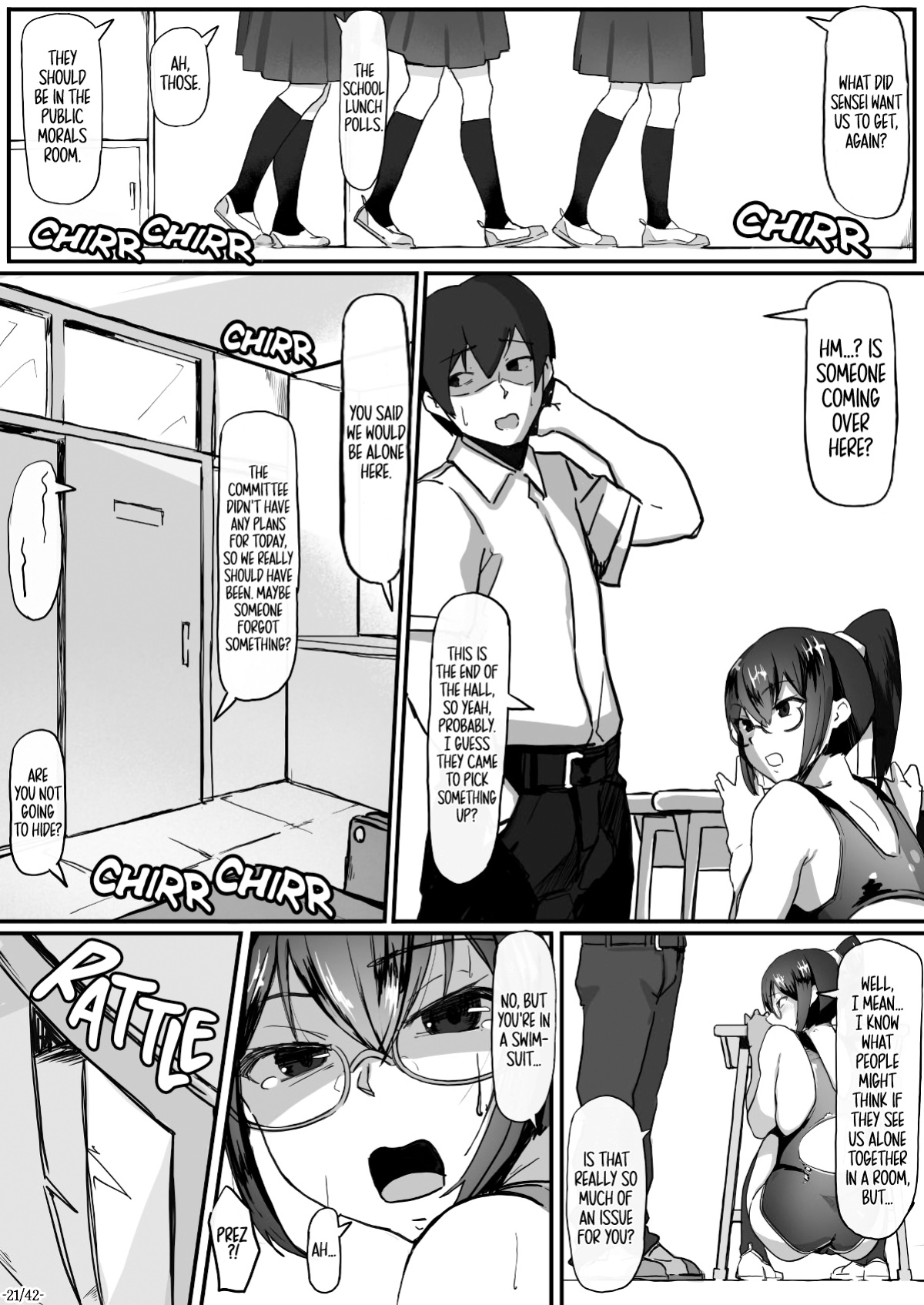 [Ichijikushirabe Shiki (Shirabe Shiki)] Fuuki Iinchou wa Kusuri ni Yowai 2 | Public Morals Prez Can't Resist Drugs 2 [Fap It Scans]