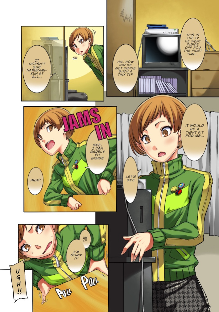 [IRON GRIMOIRE (SAKULA)] Kabe Chie (Persona 4) [Naxusnl] - (Colored by NoBoDy11)