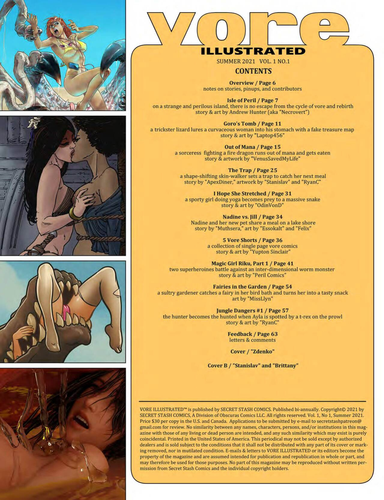Vore Illustrated Summer 2021 RyanC/SecretStashComics