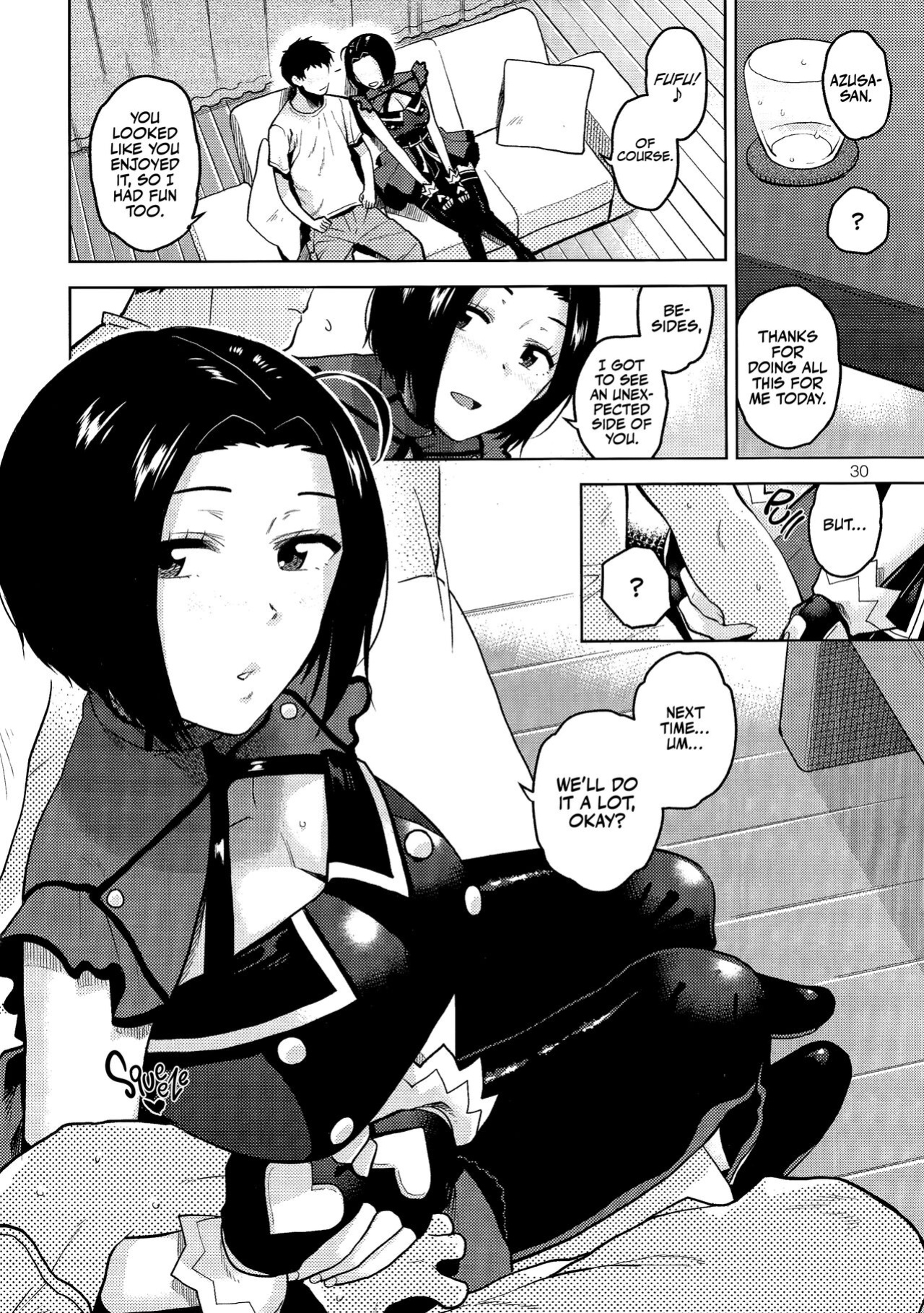 (C96) [Aimasutei (Fumitsuki Yuu)] Azusa-san ga Te to Kuchi dake de Shite Kureru Hon (THE IDOLM@STER) [korafu + head empty]