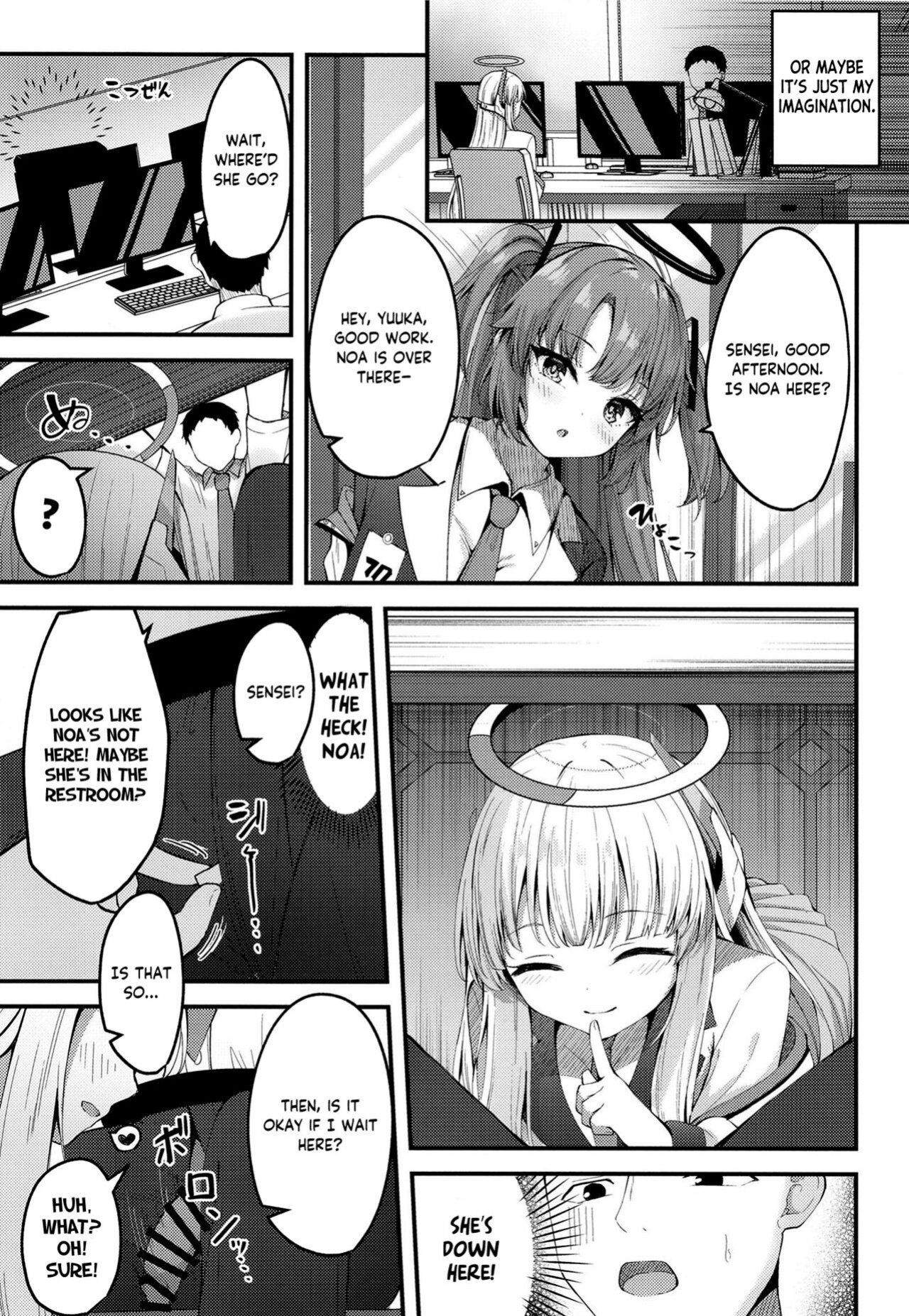 [Tsukuten (Madoka Tsukumo)] Seishori NOR Asobi - Ryoute ni Sensei to Yuuka-chan | Sexual Release NOR Toying - Sensei and Yuuka-chan wrapped around my fingers! (Blue Archive) [Tea Party Scans]