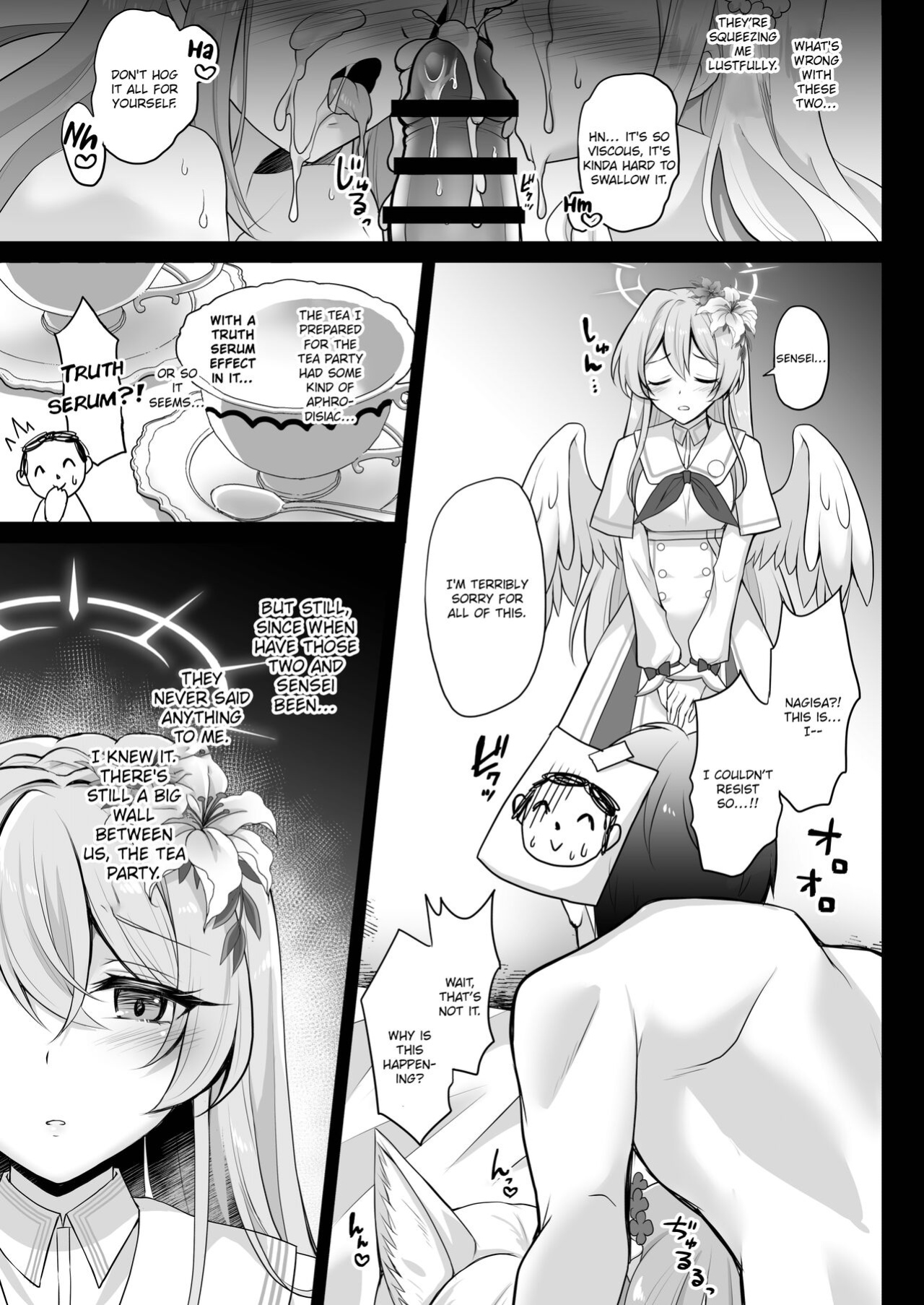 [Ohoshisamadou (GEKO)] Houkago Nakadashi Tea Party ～Himitsu no Harem Rankou no Party～ | After-School Creampie Tea Party ～Secret Harem Orgy Party～ (Blue Archive) [nexaman]