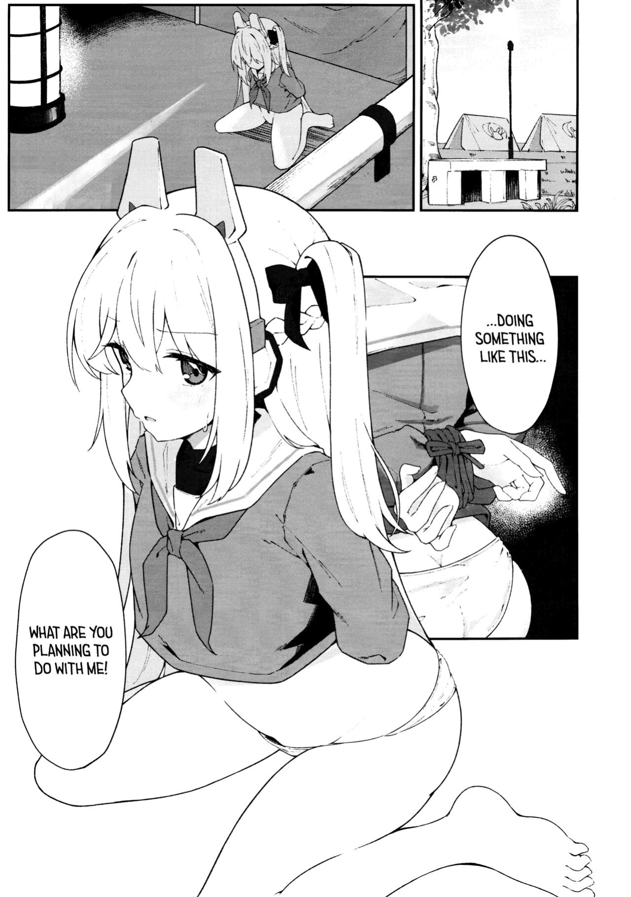 (C103) [Damenahidou (Damenahito)] Usagiana ni Ochiru - down the RABBIT1 hole... (Blue Archive) [Tea Party Scans]