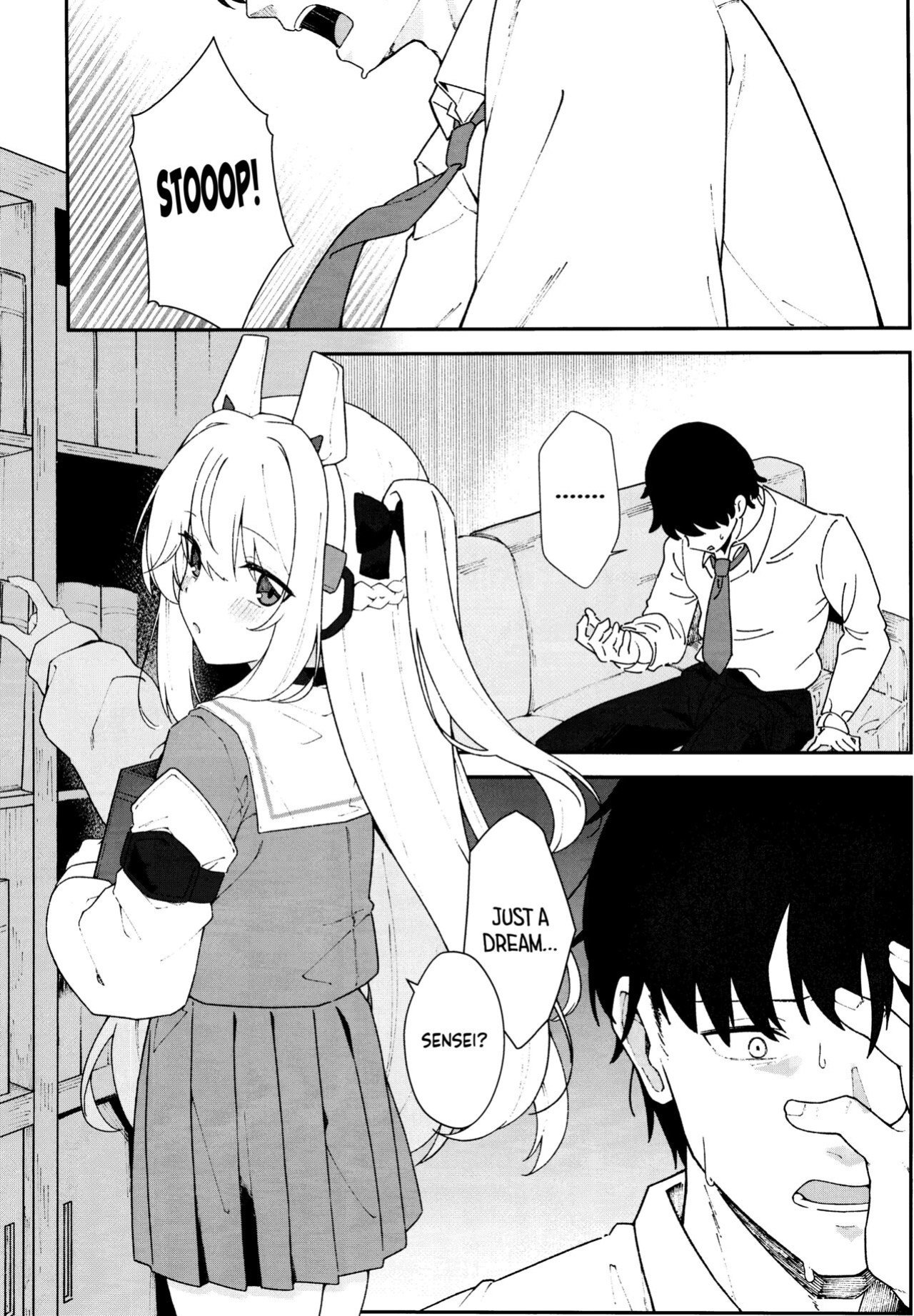 (C103) [Damenahidou (Damenahito)] Usagiana ni Ochiru - down the RABBIT1 hole... (Blue Archive) [Tea Party Scans]