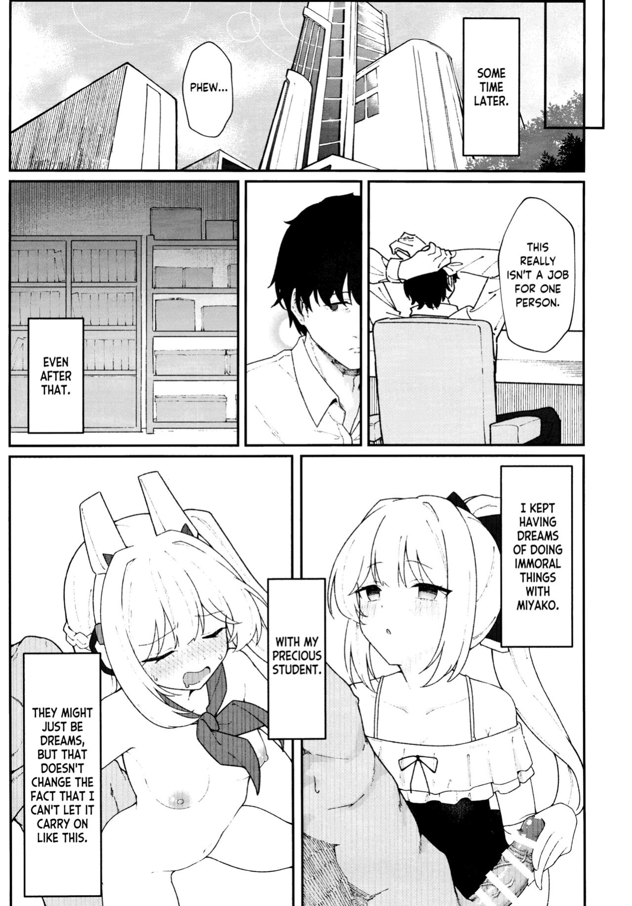 (C103) [Damenahidou (Damenahito)] Usagiana ni Ochiru - down the RABBIT1 hole... (Blue Archive) [Tea Party Scans]