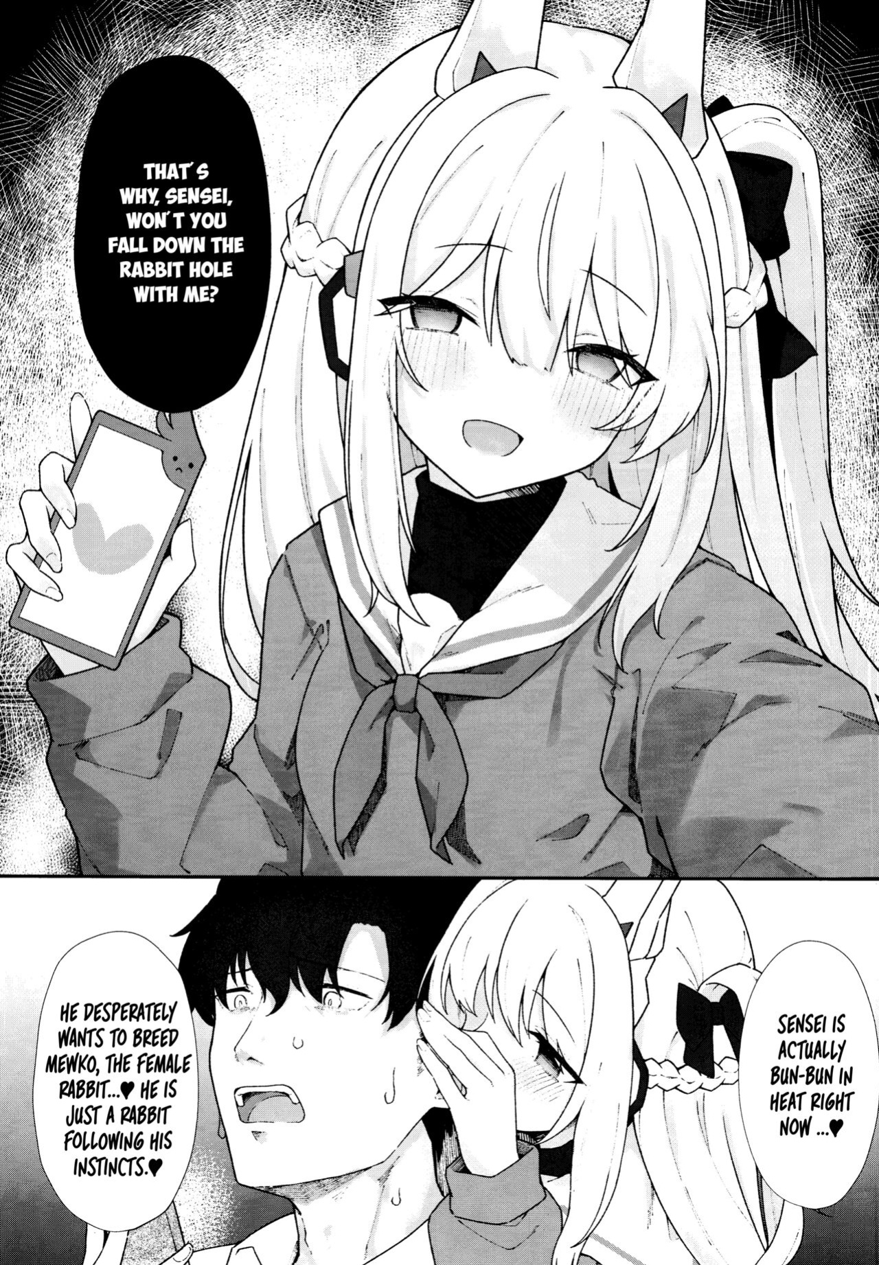(C103) [Damenahidou (Damenahito)] Usagiana ni Ochiru - down the RABBIT1 hole... (Blue Archive) [Tea Party Scans]