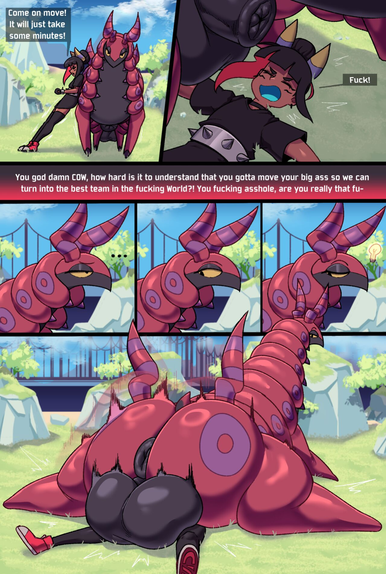 [Cuchuflin] Andre and Scolipede (Pokemon)