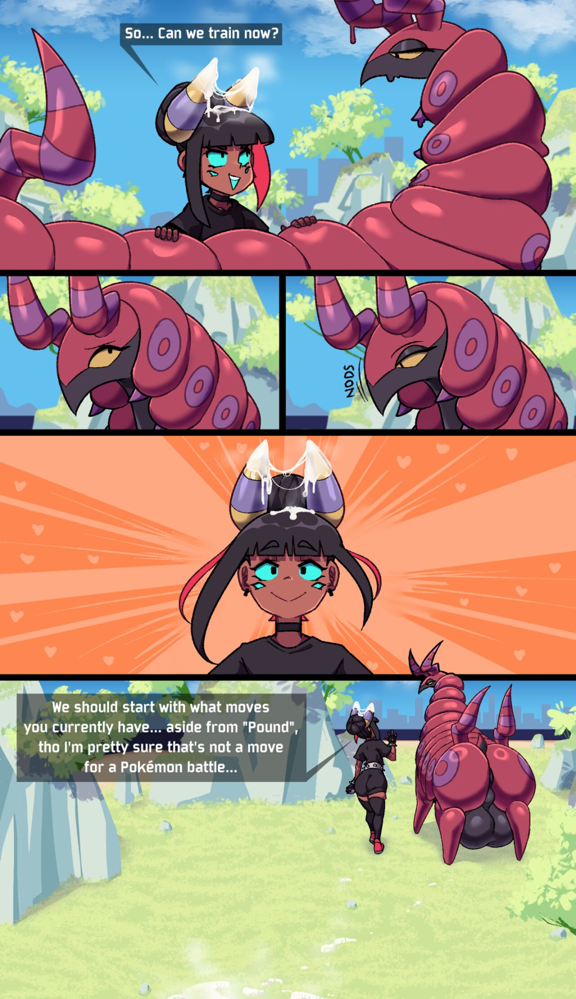 [Cuchuflin] Andre and Scolipede (Pokemon)
