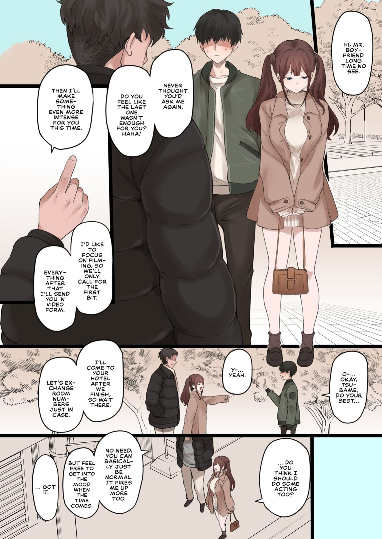 [Doushia (Terasu MC)] Boku no Netorase Seiheki ni Tsukiatte kureru Kanojo | A Girlfriend Who Plays Along with My Cuckold Fetish + Prequel + CG [Defan752 & Tekkamaki]