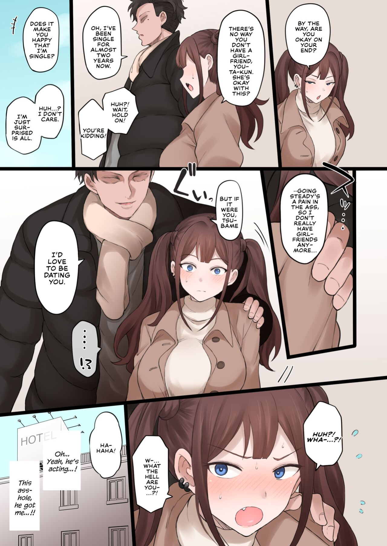 [Doushia (Terasu MC)] Boku no Netorase Seiheki ni Tsukiatte kureru Kanojo | A Girlfriend Who Plays Along with My Cuckold Fetish + Prequel + CG [Defan752 & Tekkamaki]