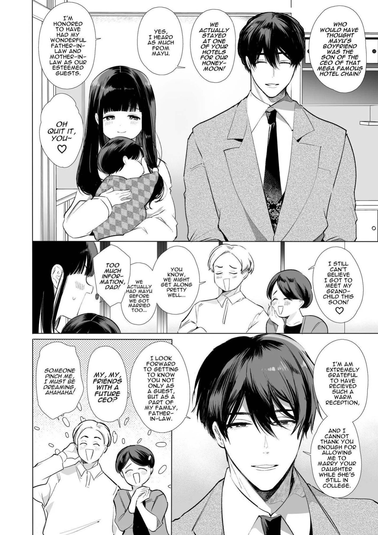 [Yatomomin (Yamamoto Tomomitsu)] Mayu-chan NTR ~Daigaku Shingaku no Tame Joukyou Shita Kanojo ga Onzoushi ni Tsukamari Dekiai Sarete Shimatta~ | Mayu-chan NTR ~Big Dick in the Big City~